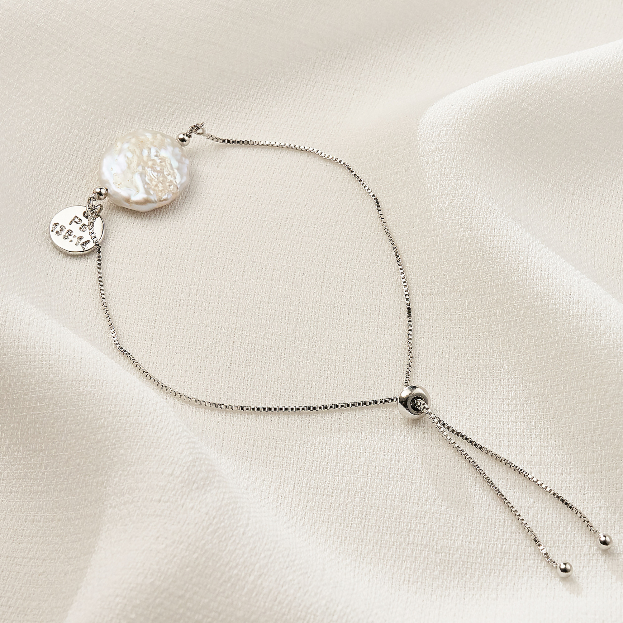 Pulseira Liliane Banho Ródio Branco