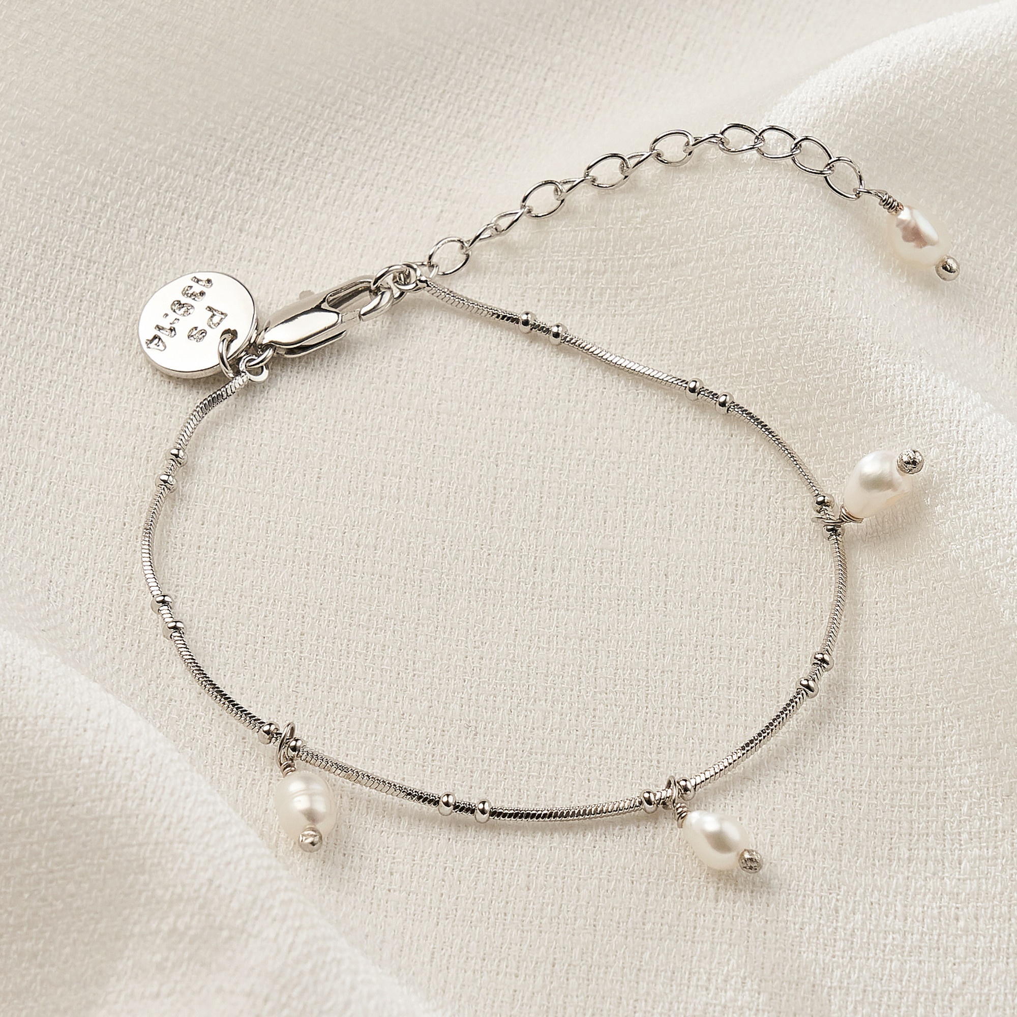 Pulseira Adriana Banho Ródio Branco