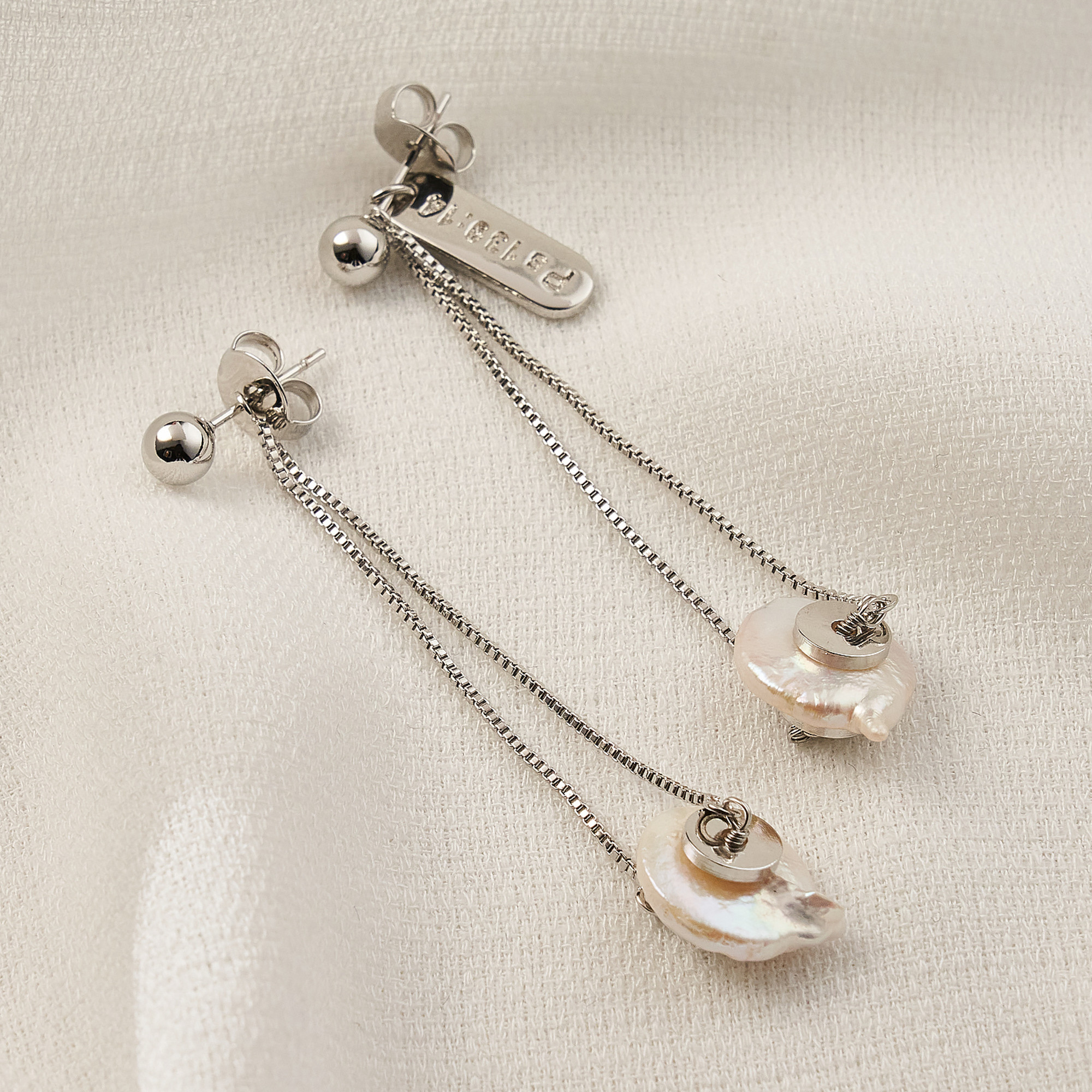 Brinco Eliana Banho Ródio Branco