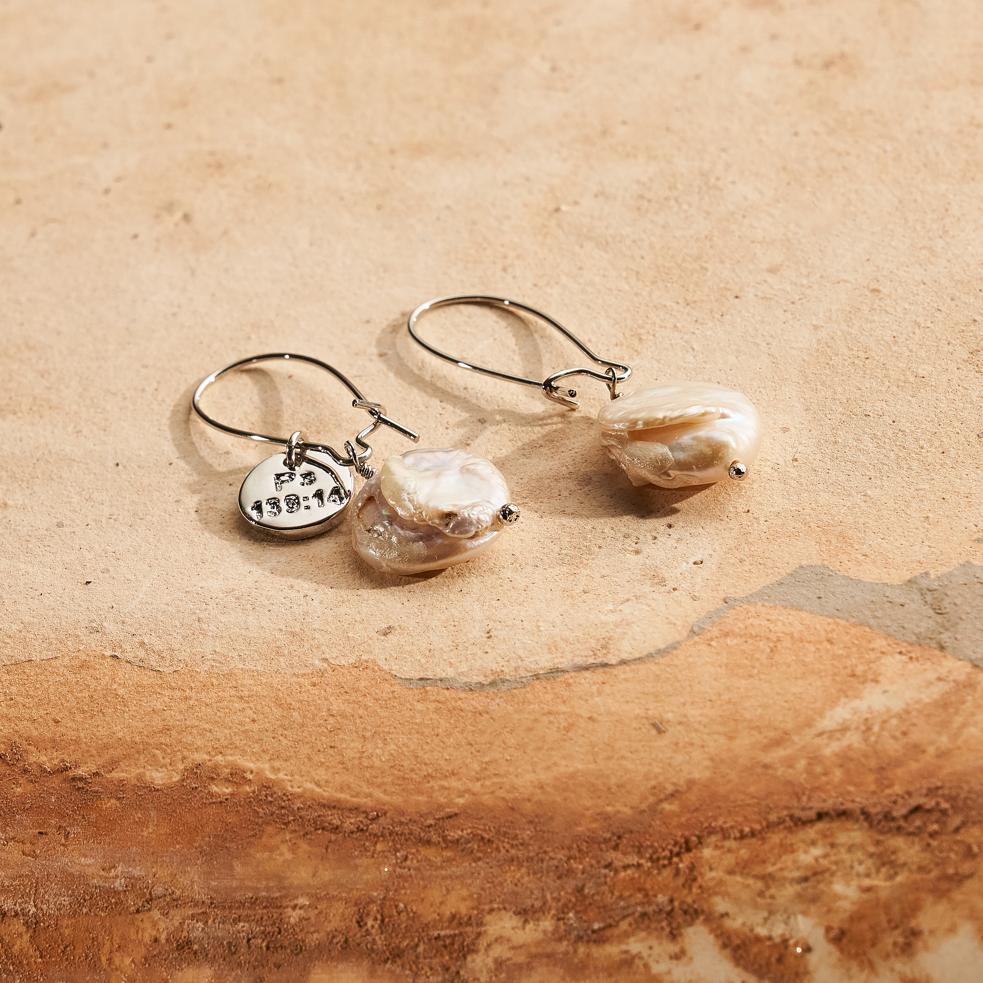 Brinco Aline Banho Ródio Branco