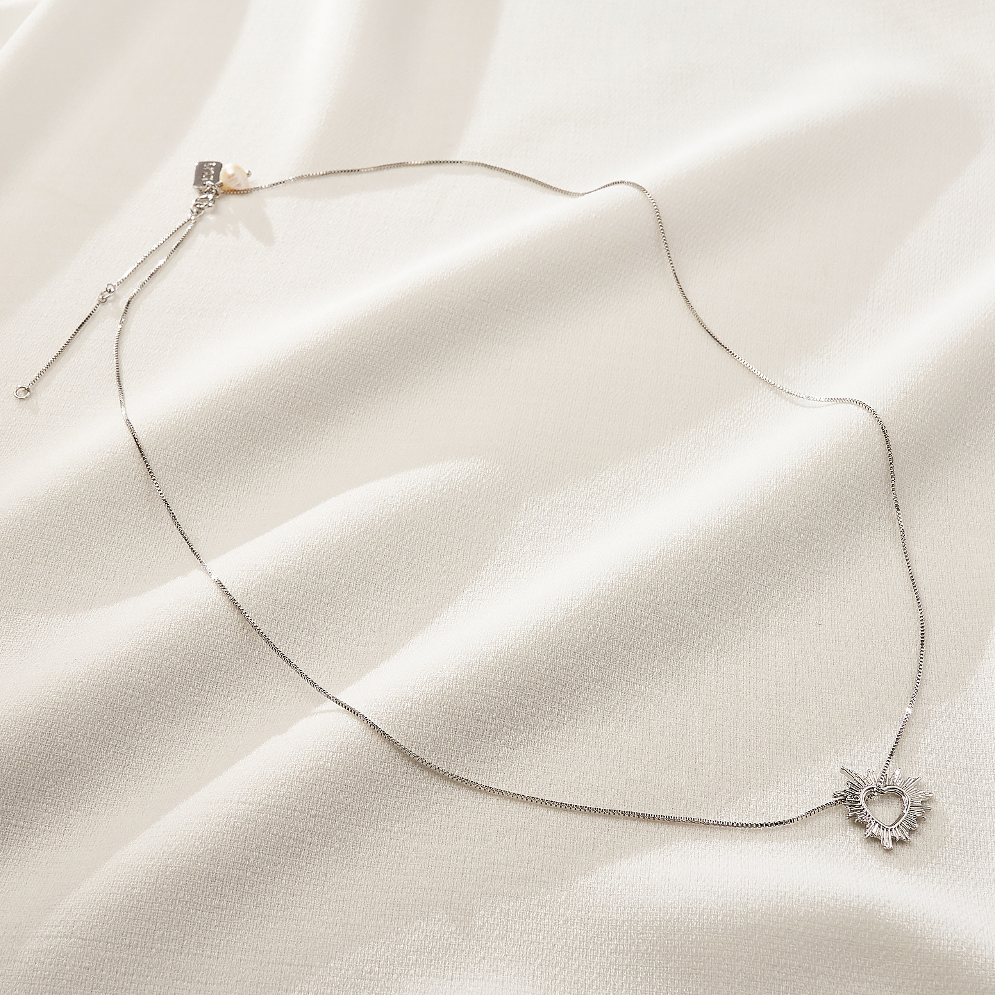 Colar Andrea Banho Ródio Branco