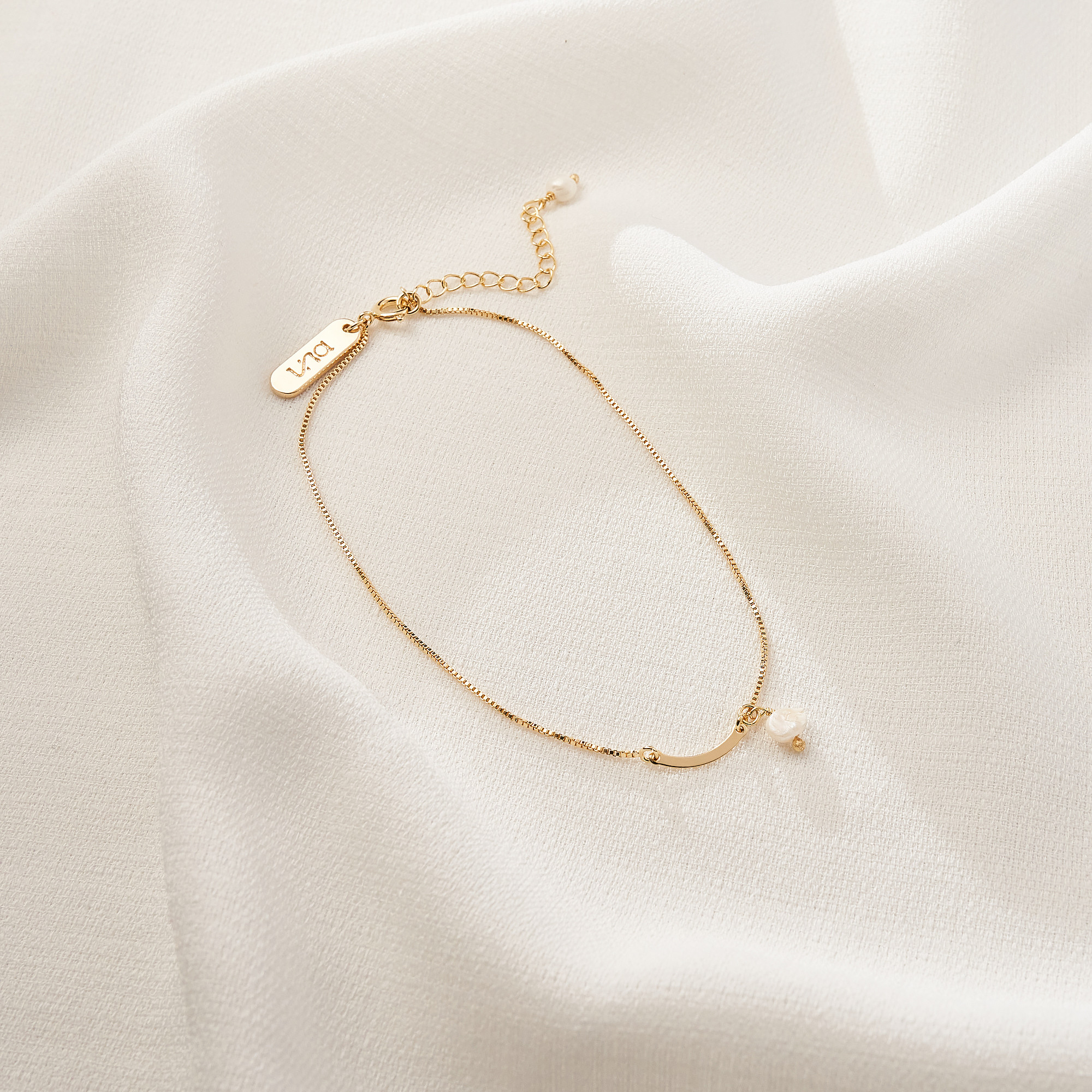 Tornozeleira Roberta Banho Ouro 18k