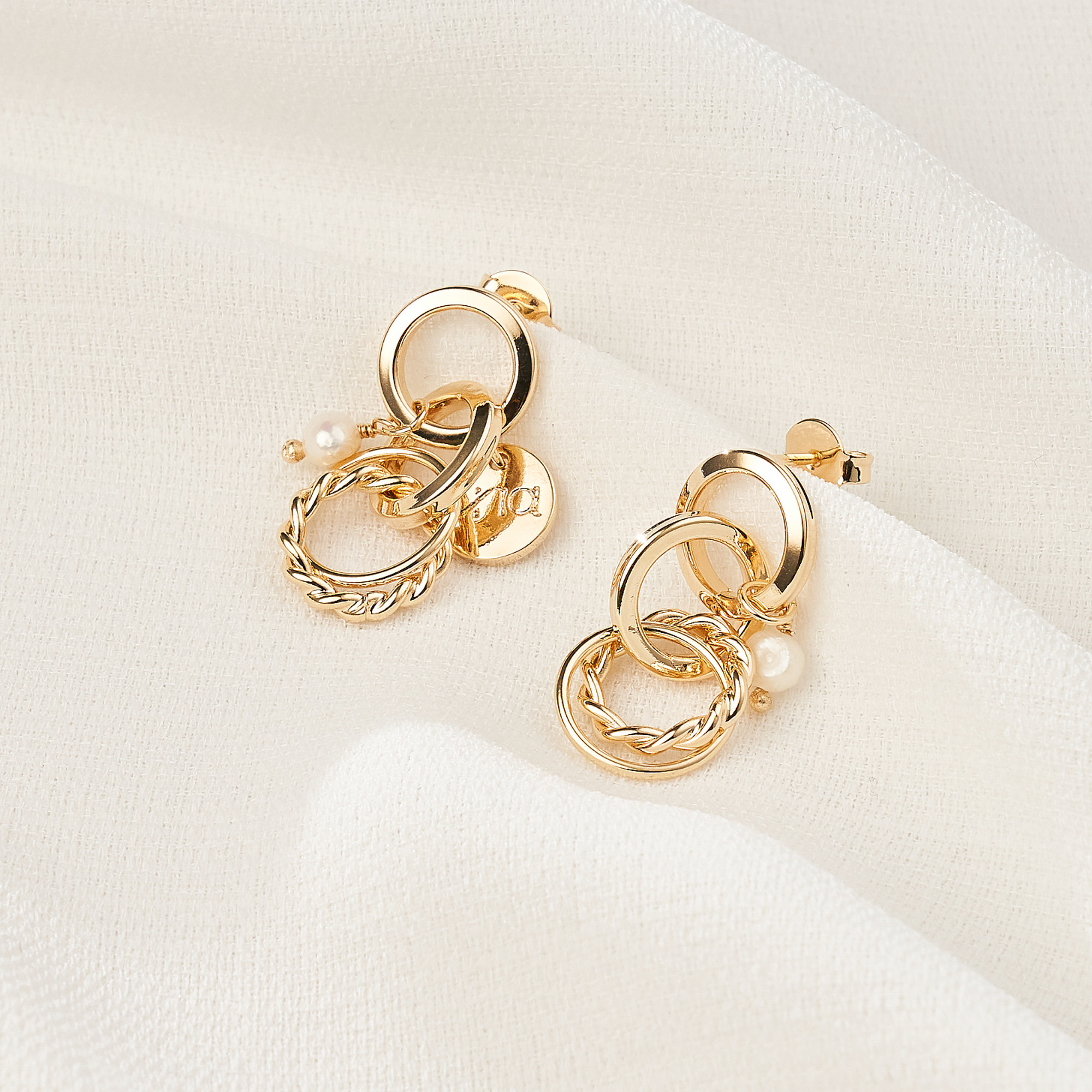 Brinco Celina Banho Ouro 18k