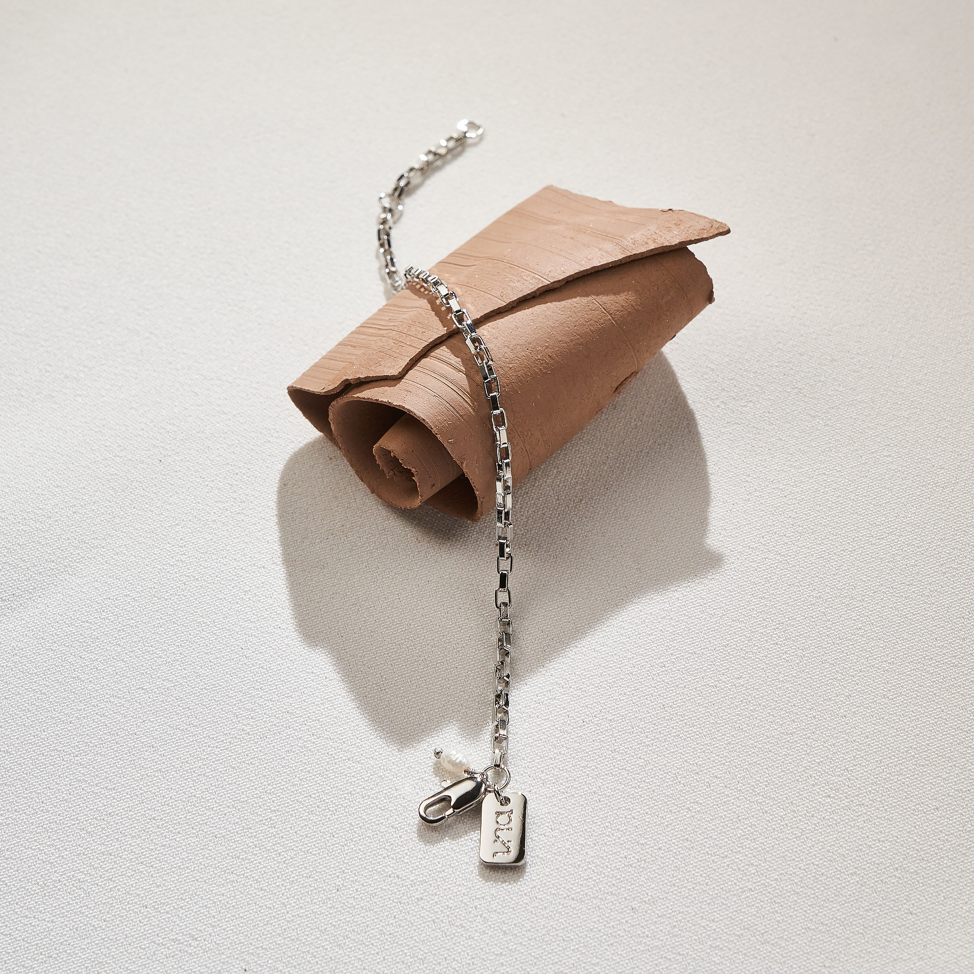 Pulseira Marcela Banho Ródio Branco