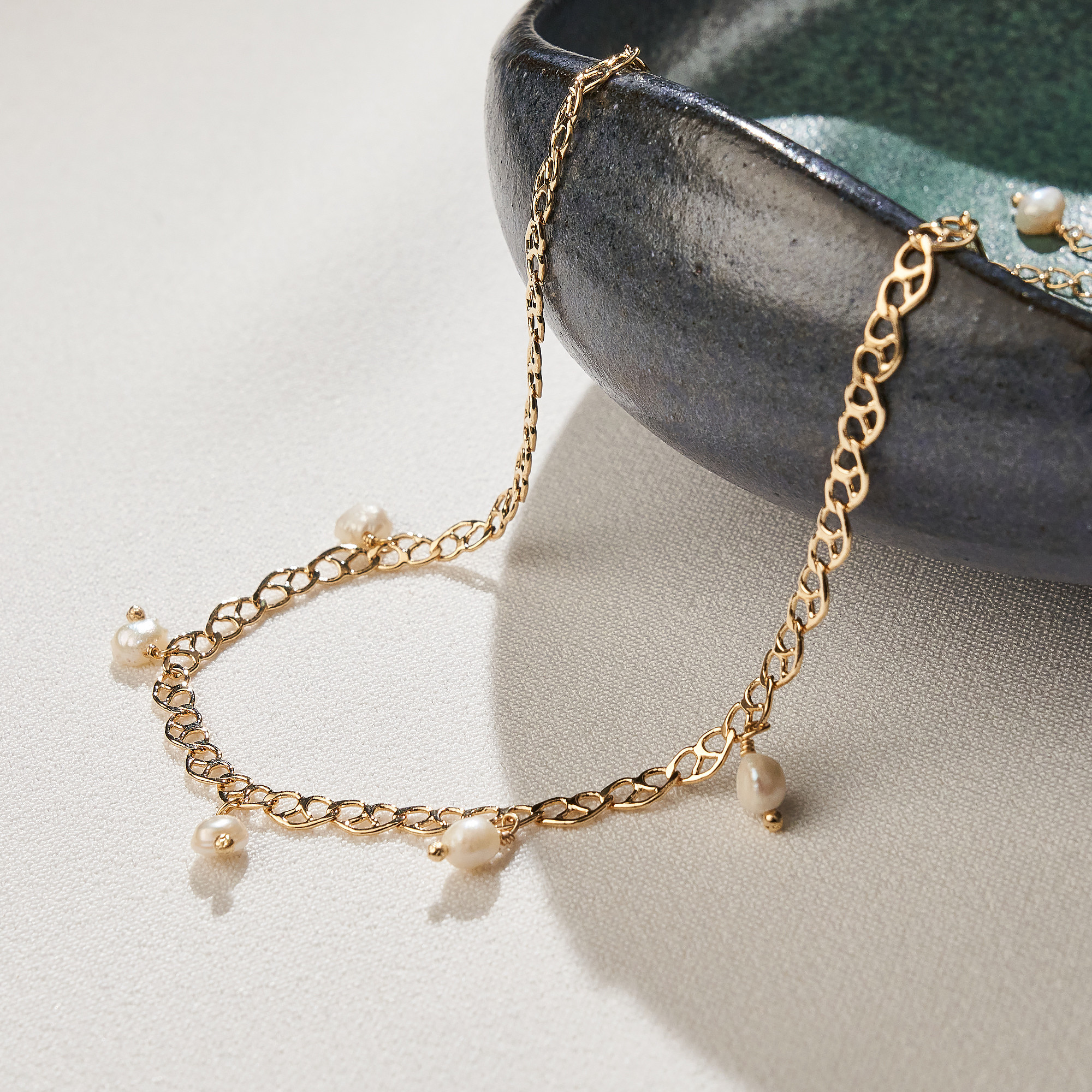 Colar Amber Banho Ouro 18k