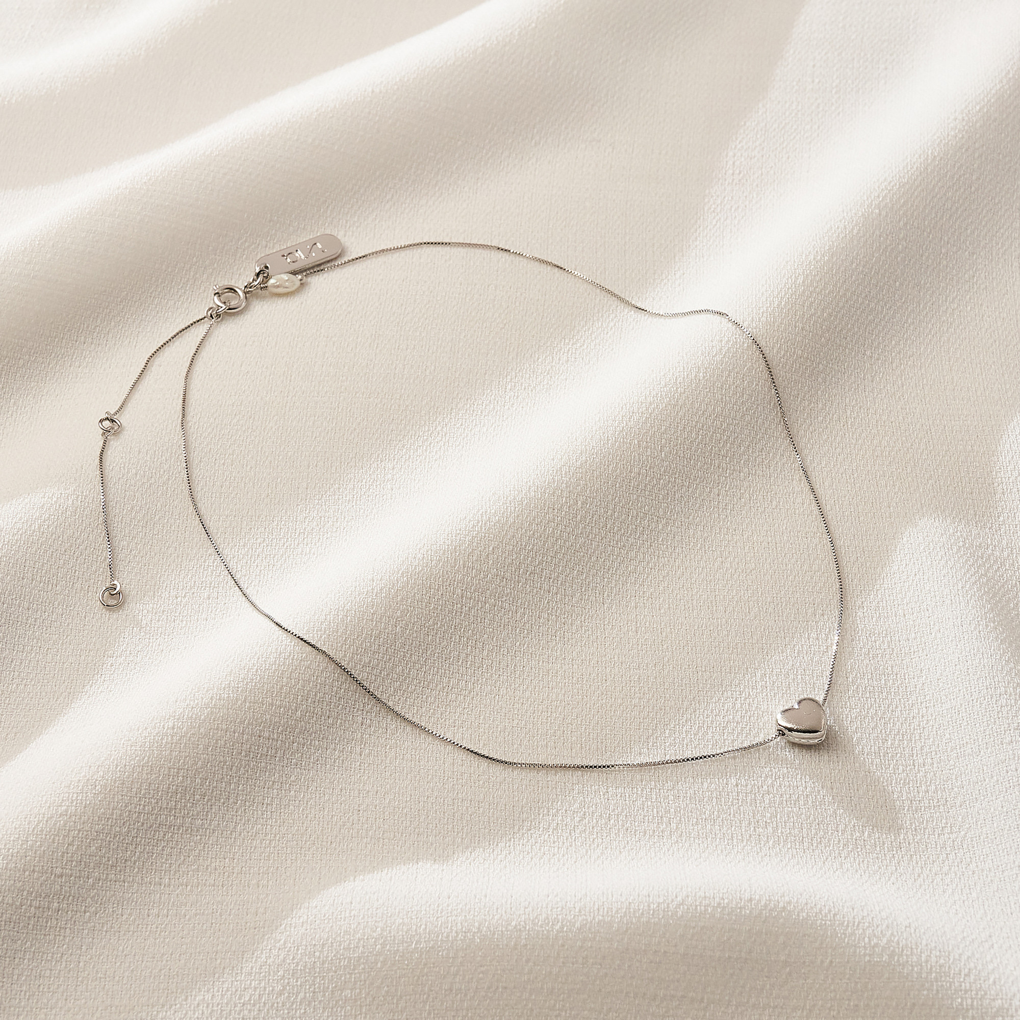 Colar Louise Banho Ródio Branco