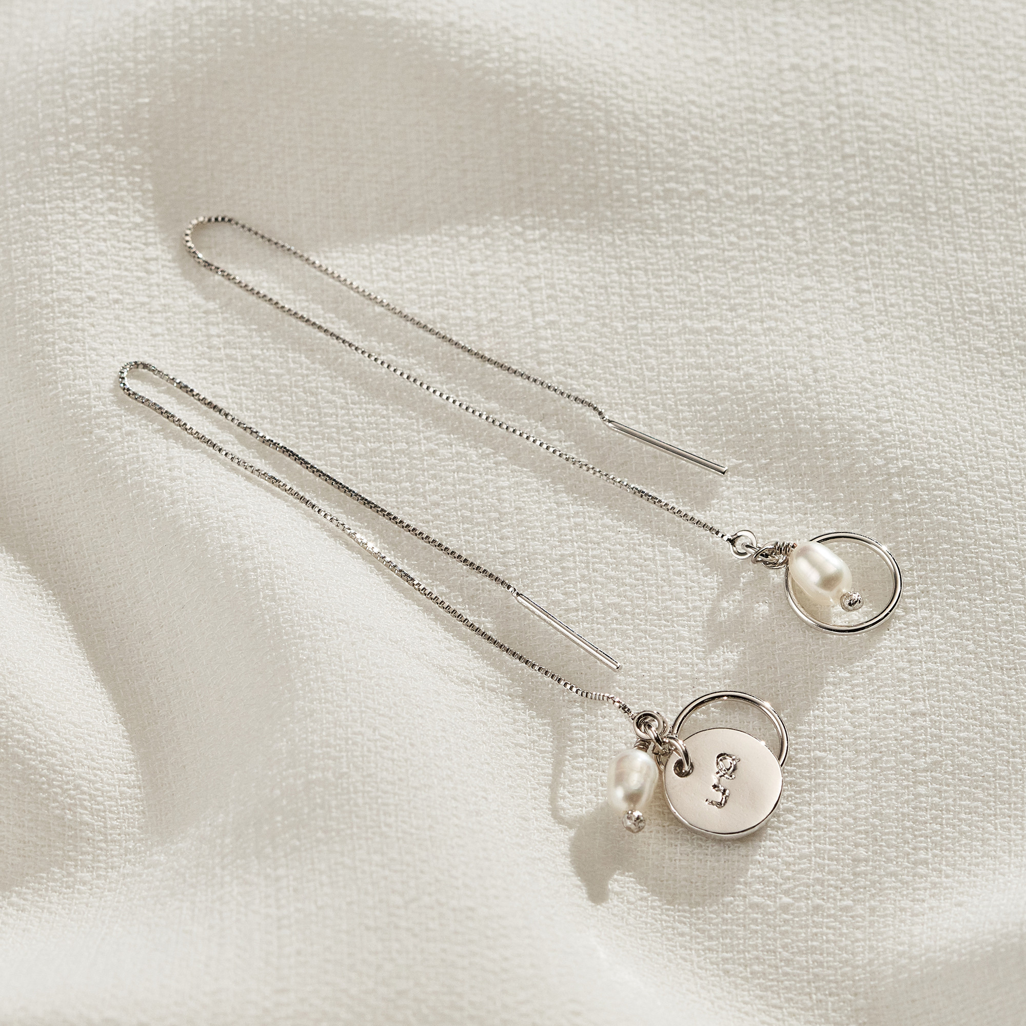 Brinco Stella Banho Ródio Branco