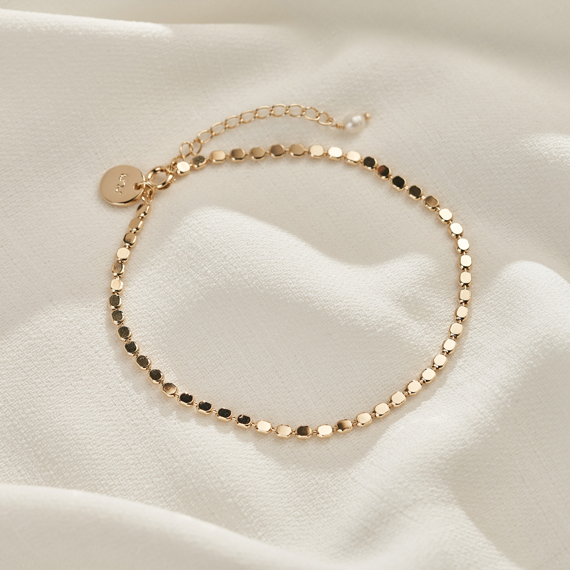 Tornozeleira Karina Banho Ouro 18k