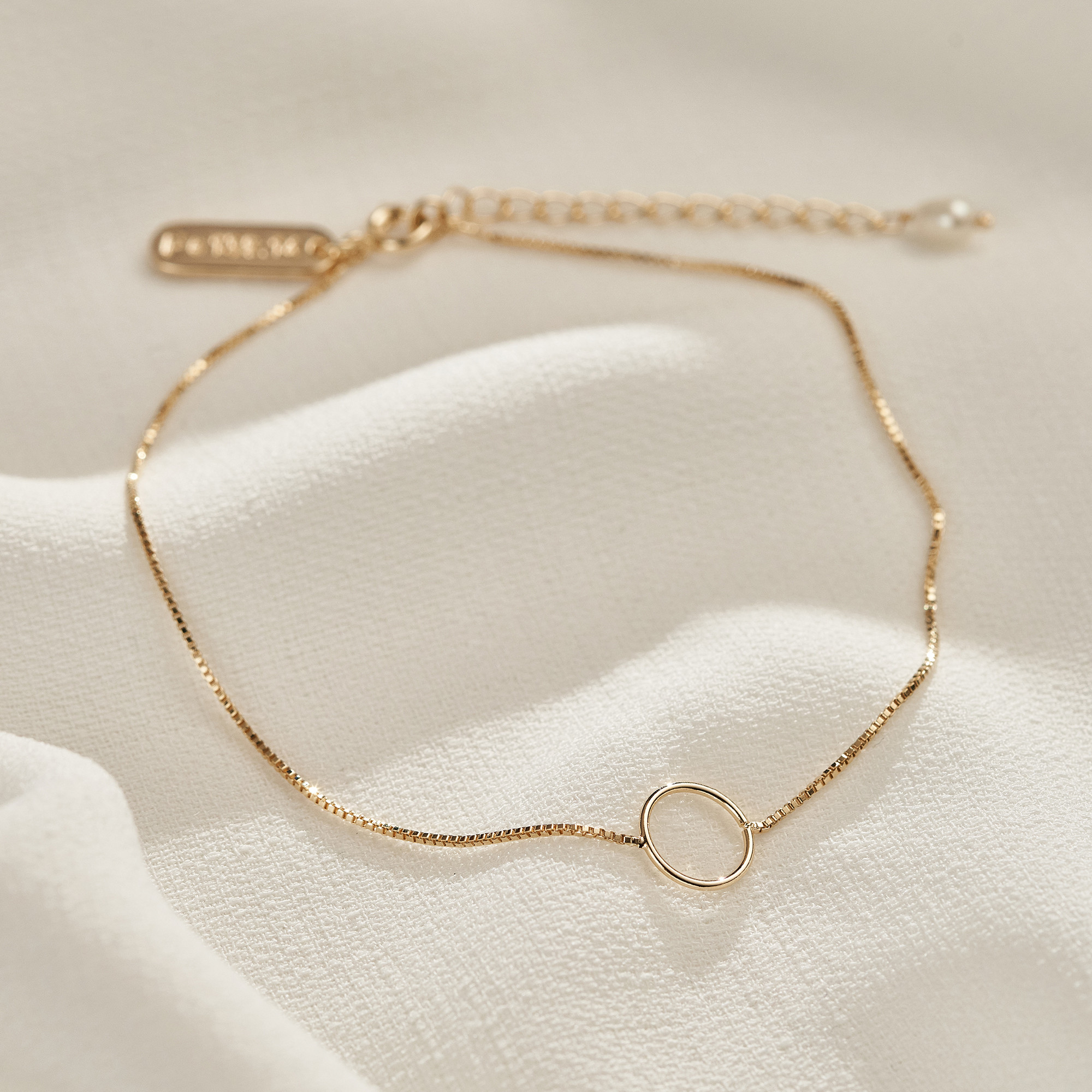 Tornozeleira Jessica Banho Ouro 18k