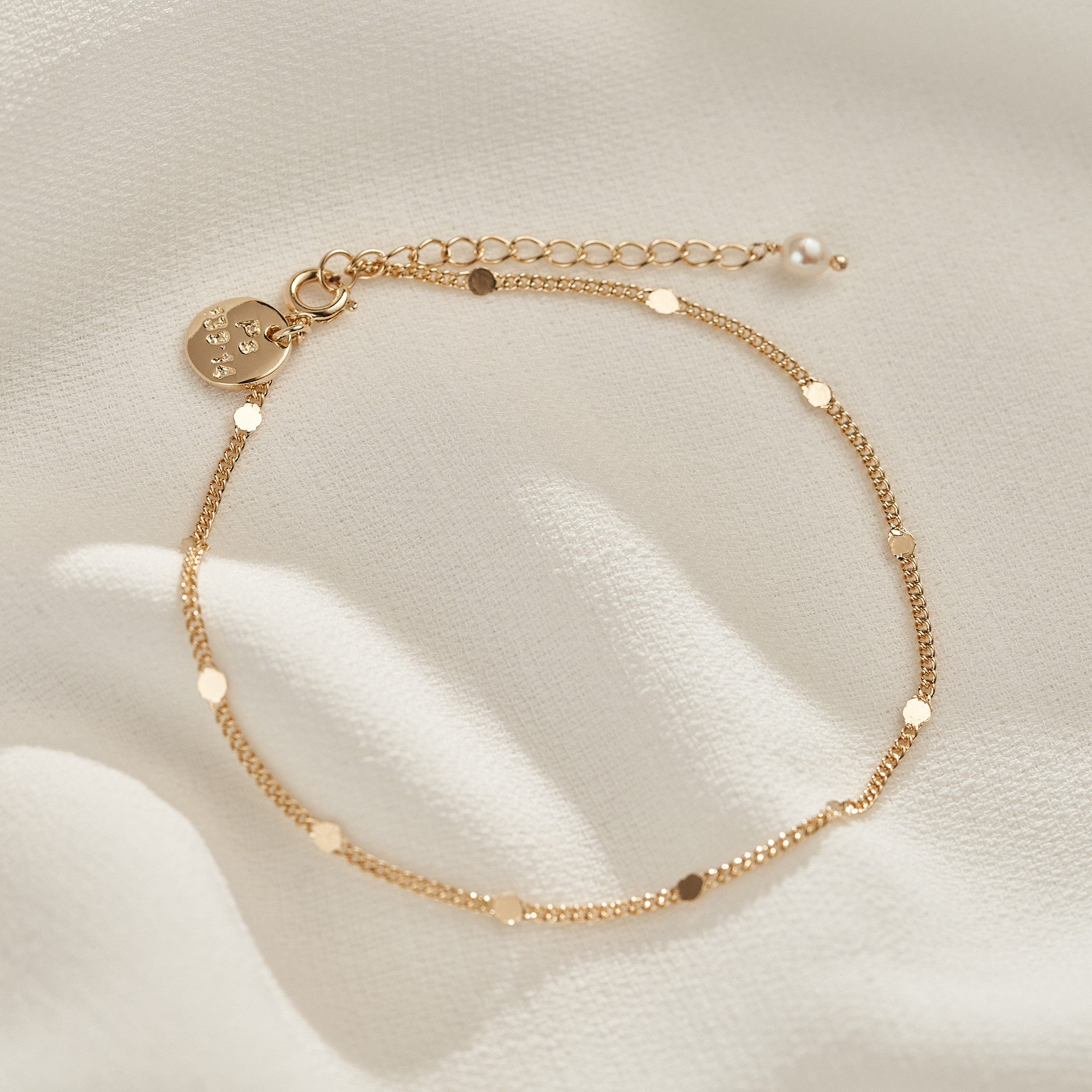 Tornozeleira Clarice Banho Ouro 18k