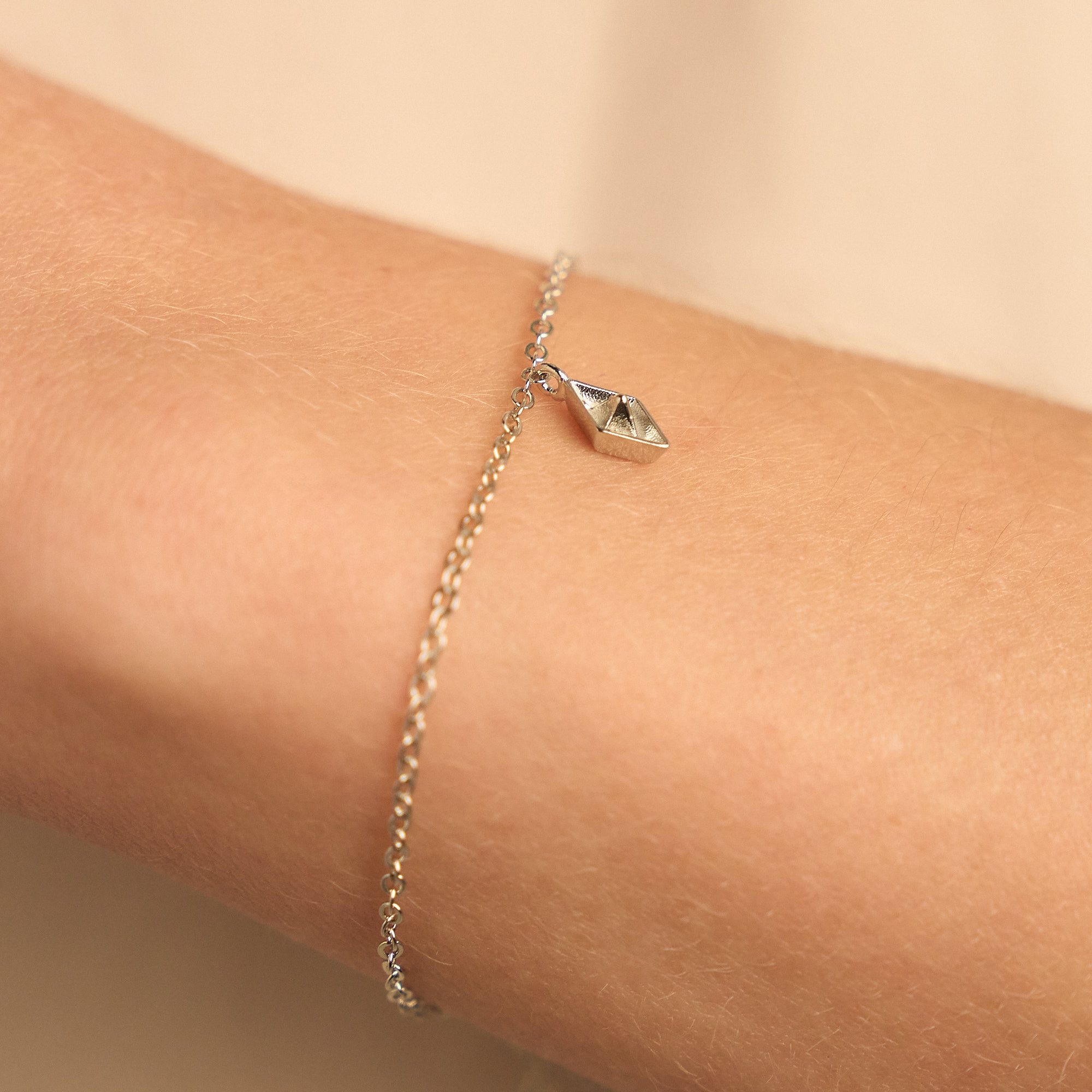 Pulseira Elora Banho Ródio Branco