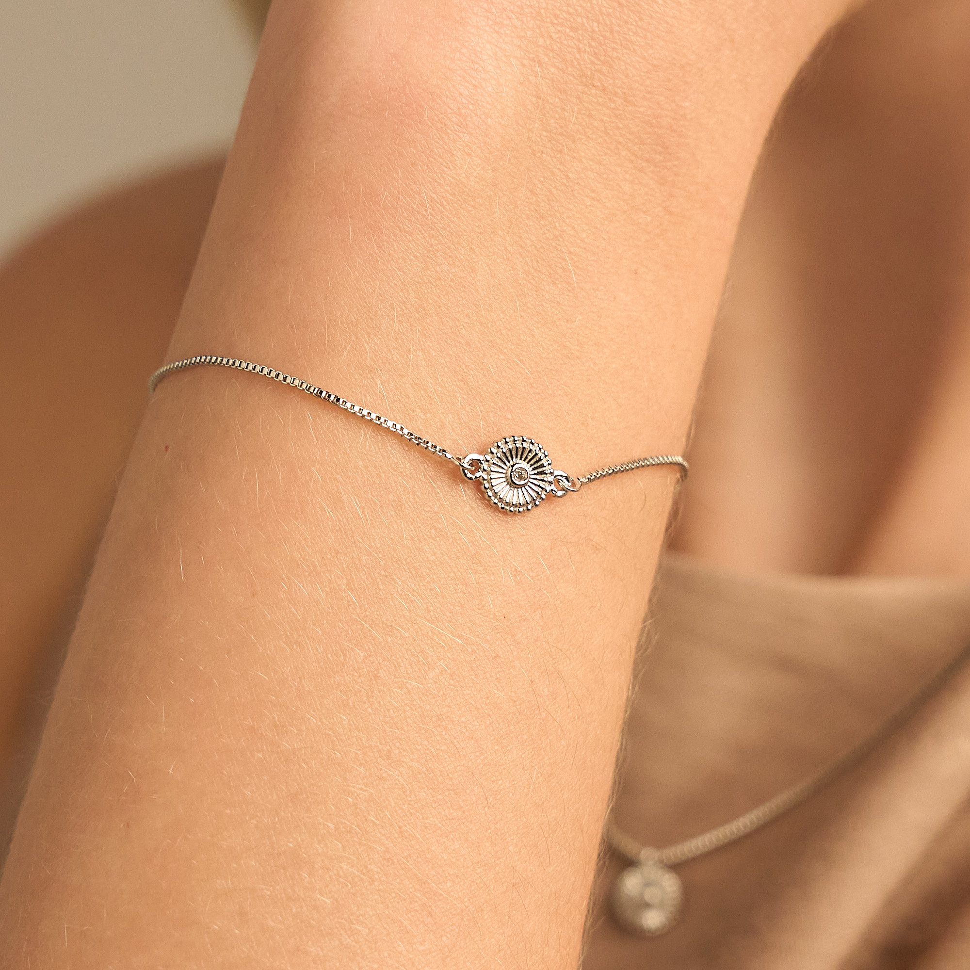 Pulseira Kiara Banho Ródio Branco