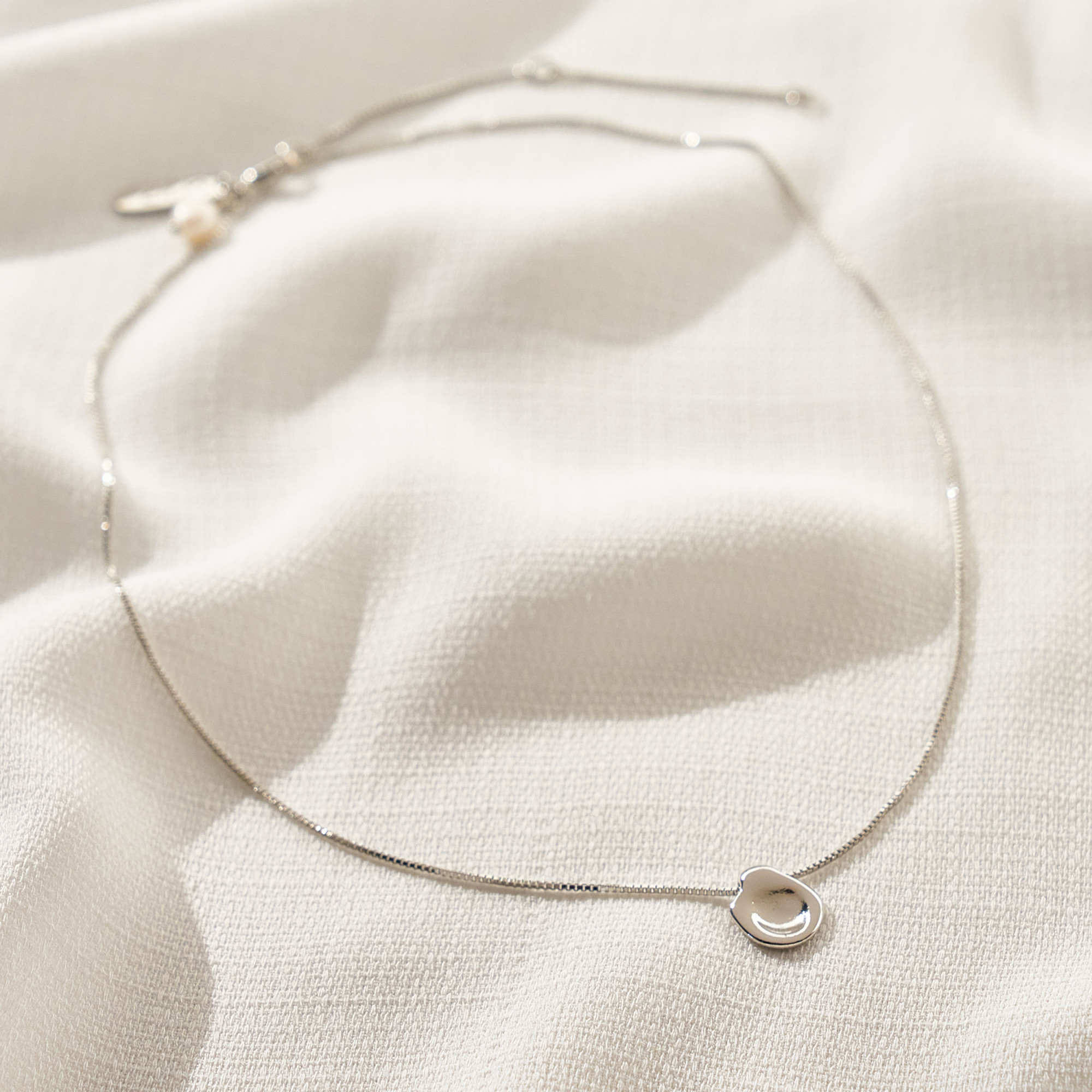 Colar Neiva Banho Ródio Branco