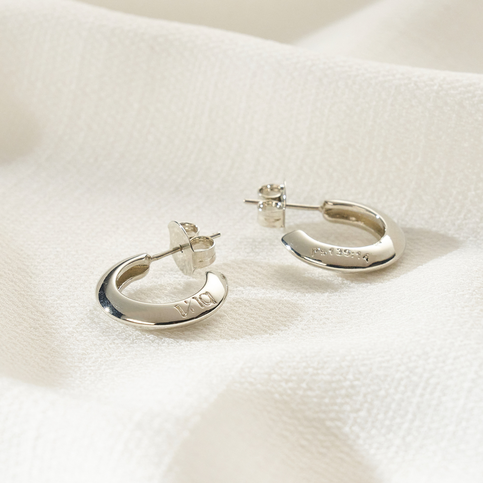 Brinco Morgana Banho Ródio Branco