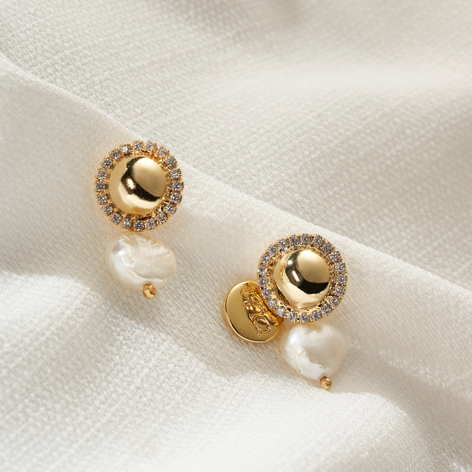 Brinco Teresa Banho Ouro 18k