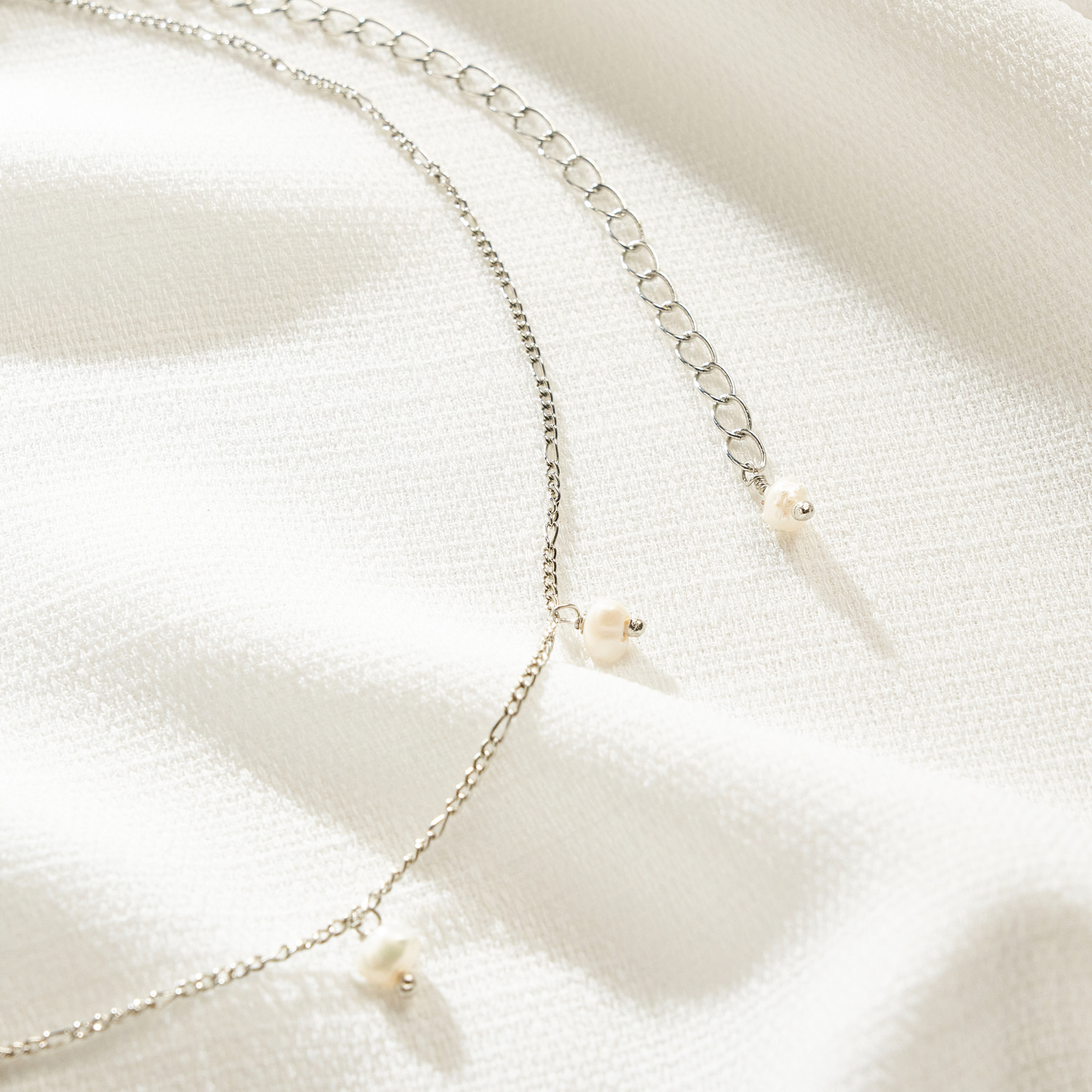 Colar Yeda Banho Ródio Branco