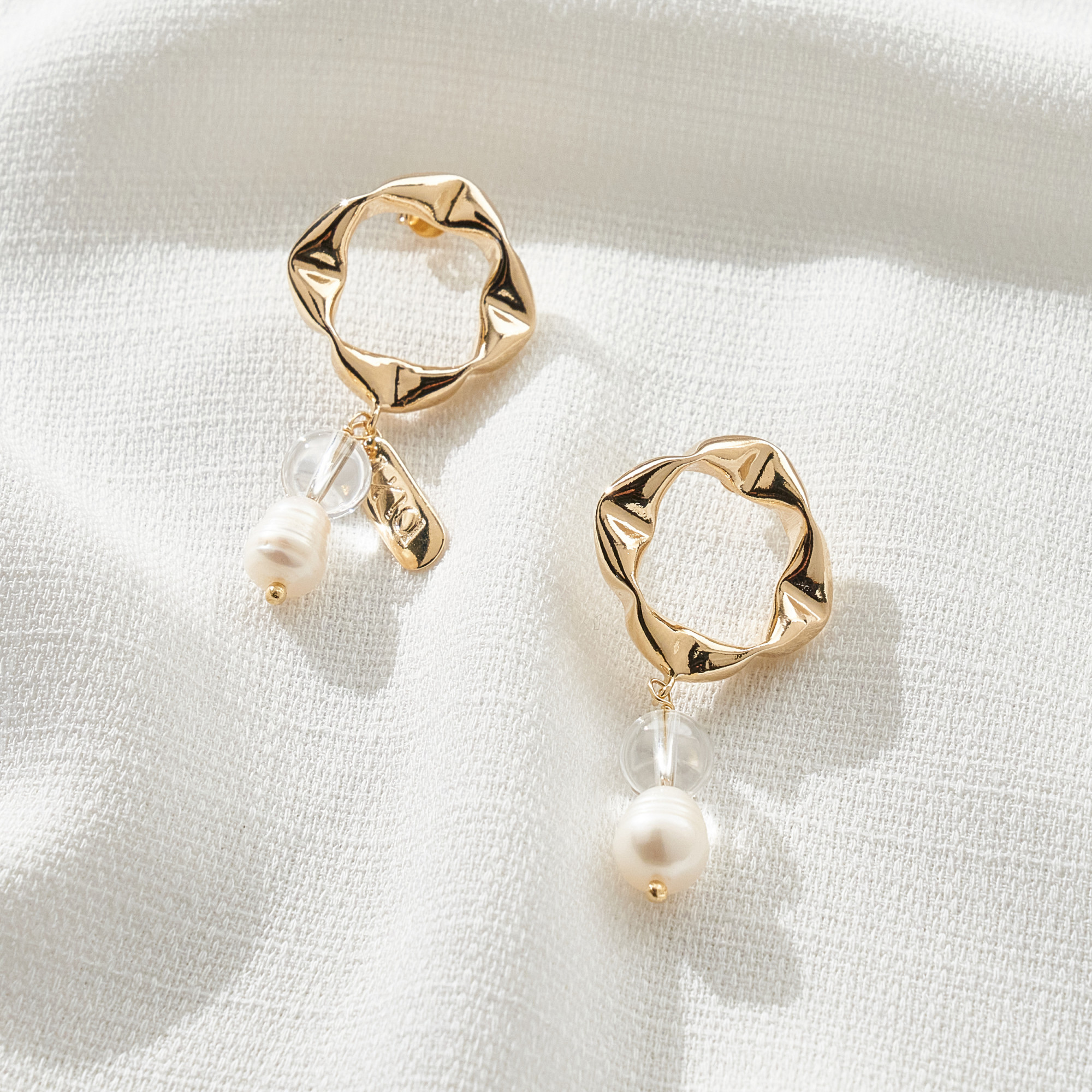 Brinco Eduarda Banho Ouro 18k 