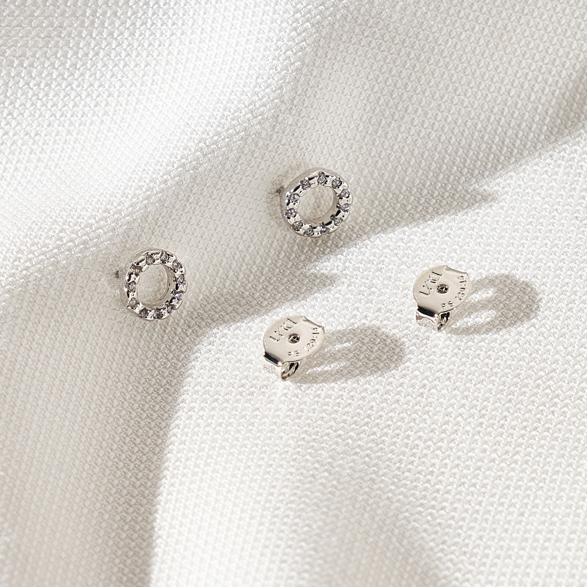 Brinco Eudora Banho Ródio Branco