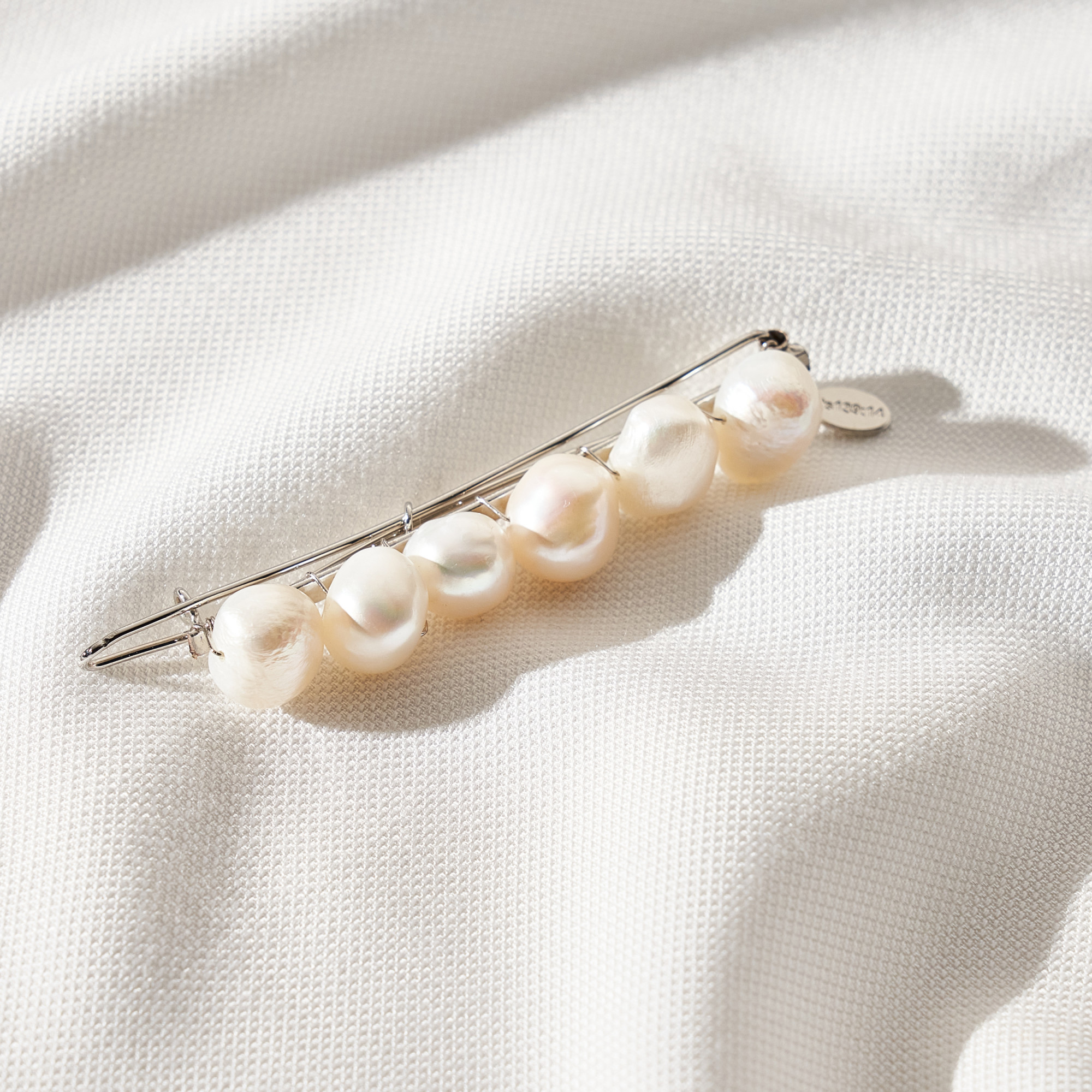 Presilha de Cabelo Salete Banho Prateado