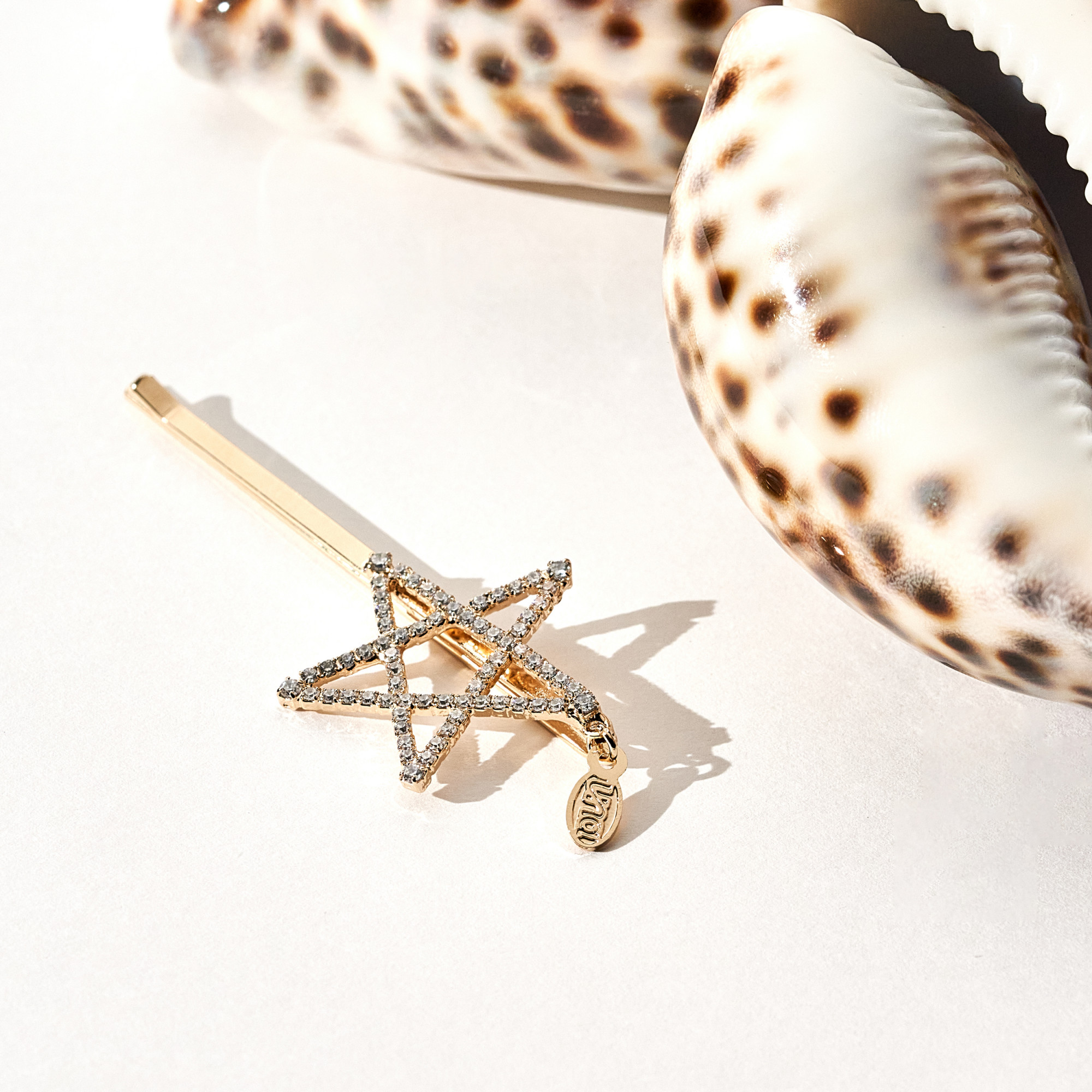 Presilha Grampo de Cabelo Freya Banho Ouro 18k