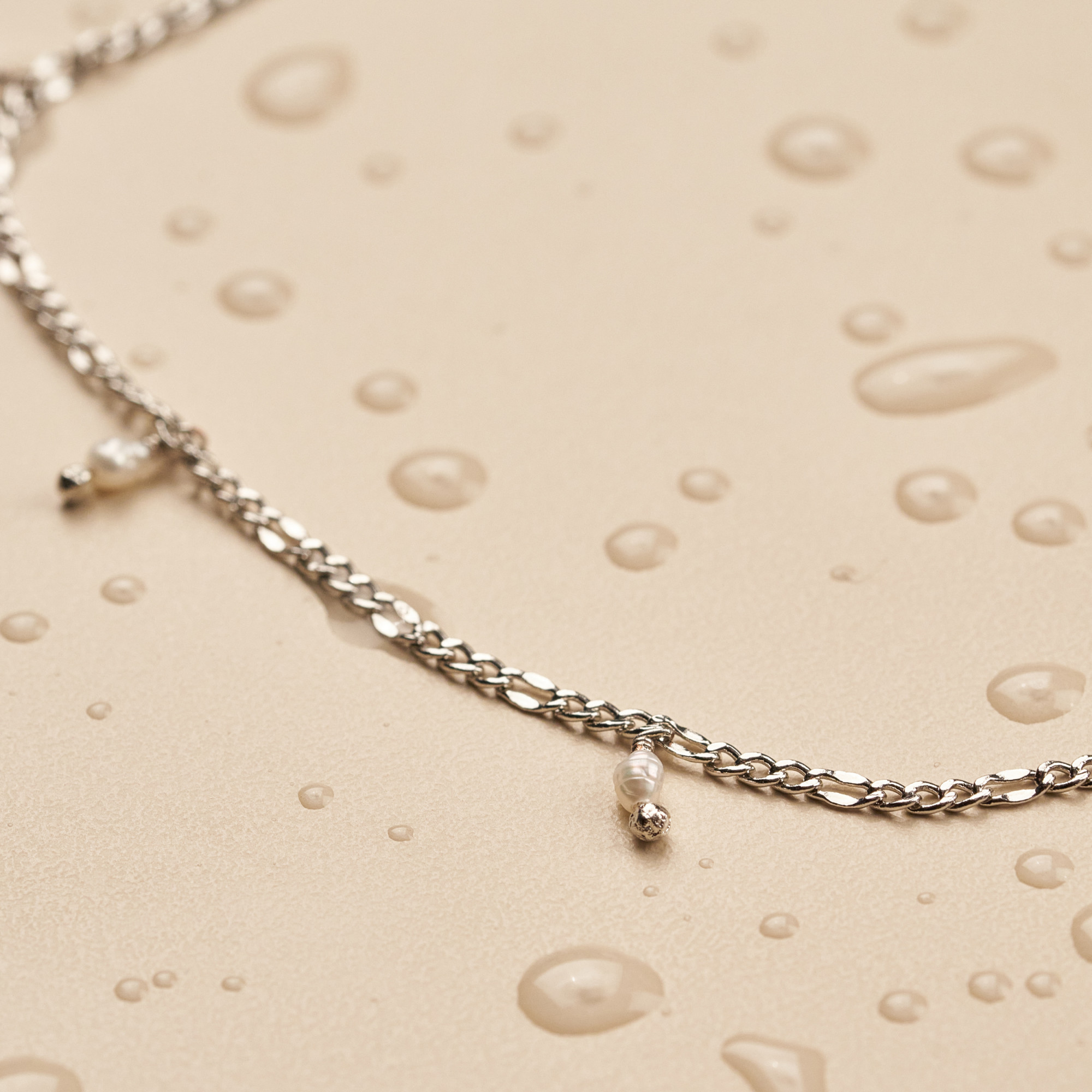 Pulseira Christine Banho Ródio Branco