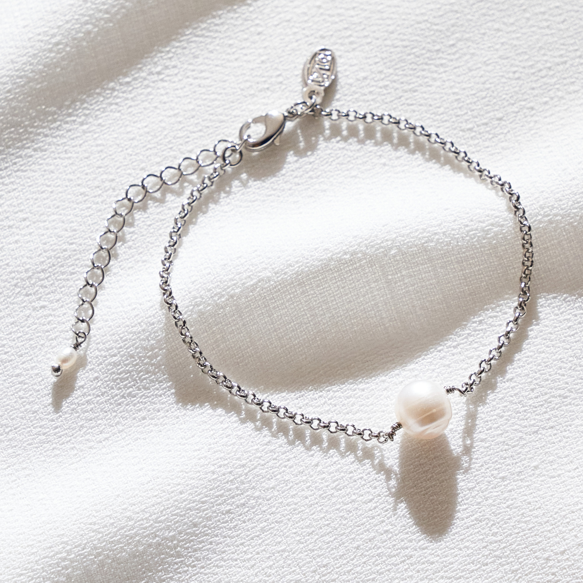 Pulseira Alberta Banho Ródio Branco