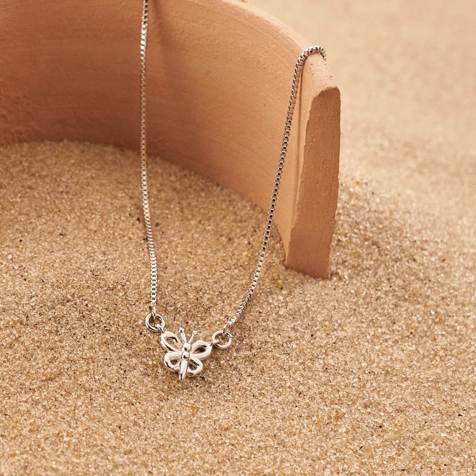 Colar Ariadne Banho Ródio Branco