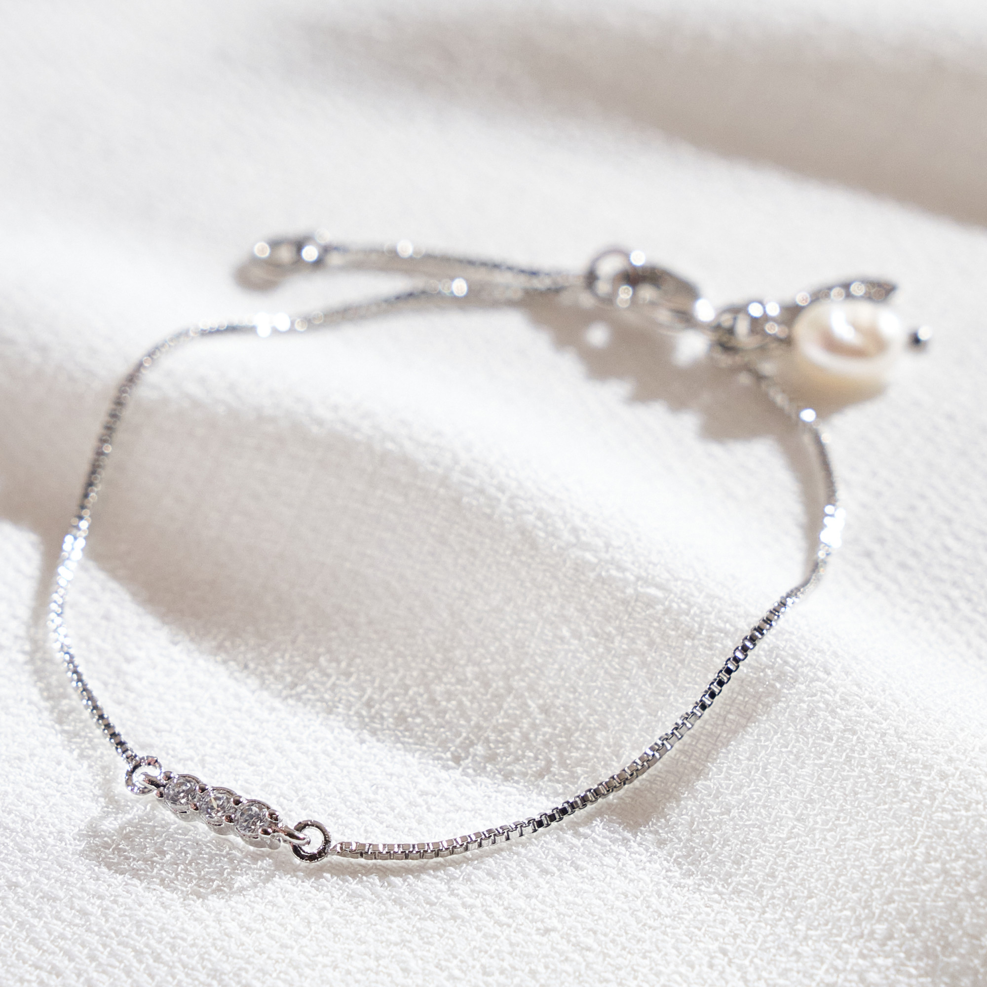 Pulseira Fiorella Ródio Branco