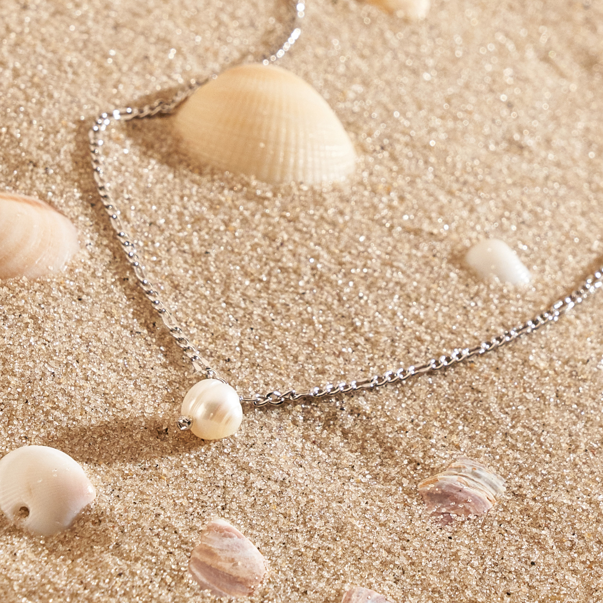 Colar Dalila Banho Ródio Branco