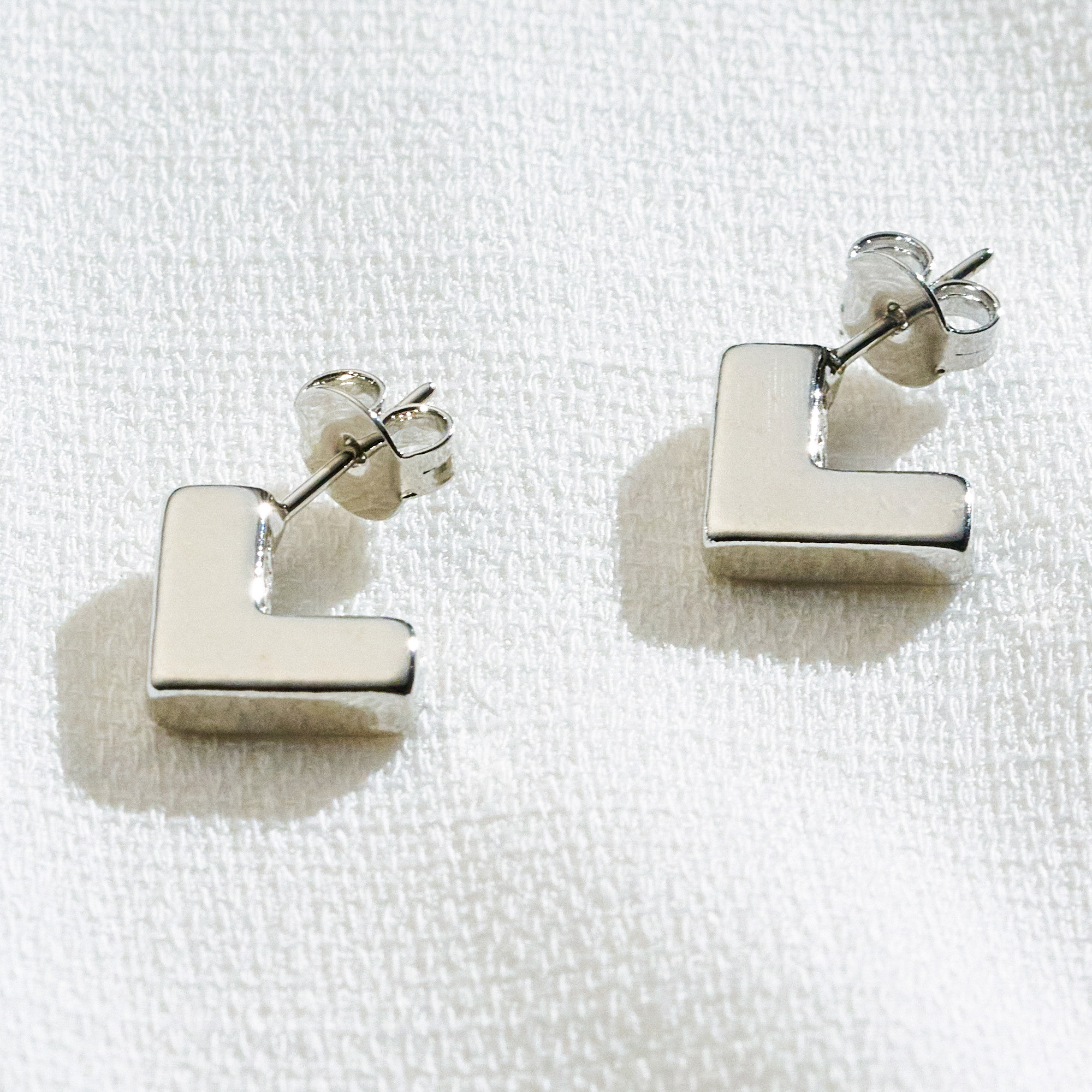 Brinco Petra Banho Ródio Branco