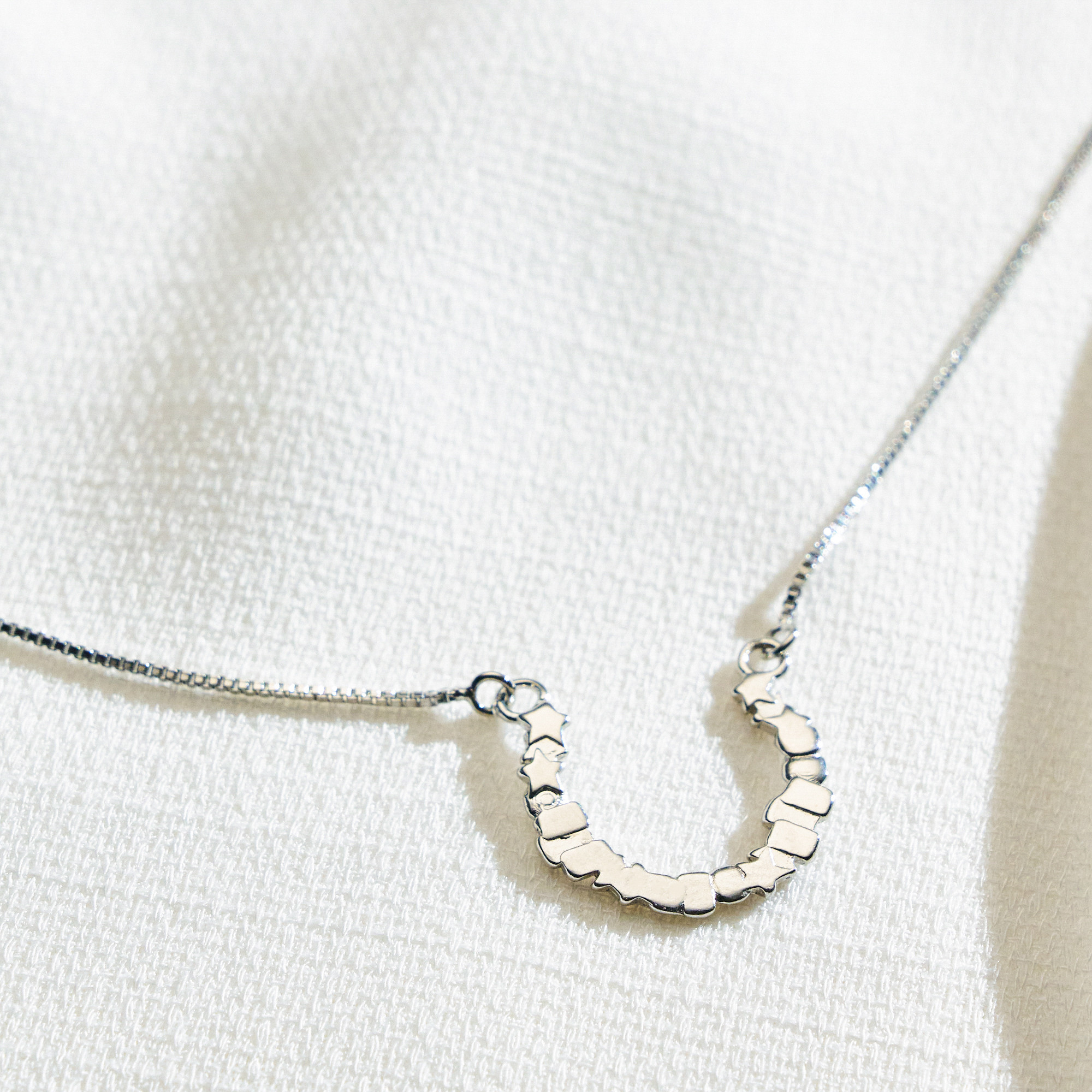 Colar Brittany Banho Ródio Branco