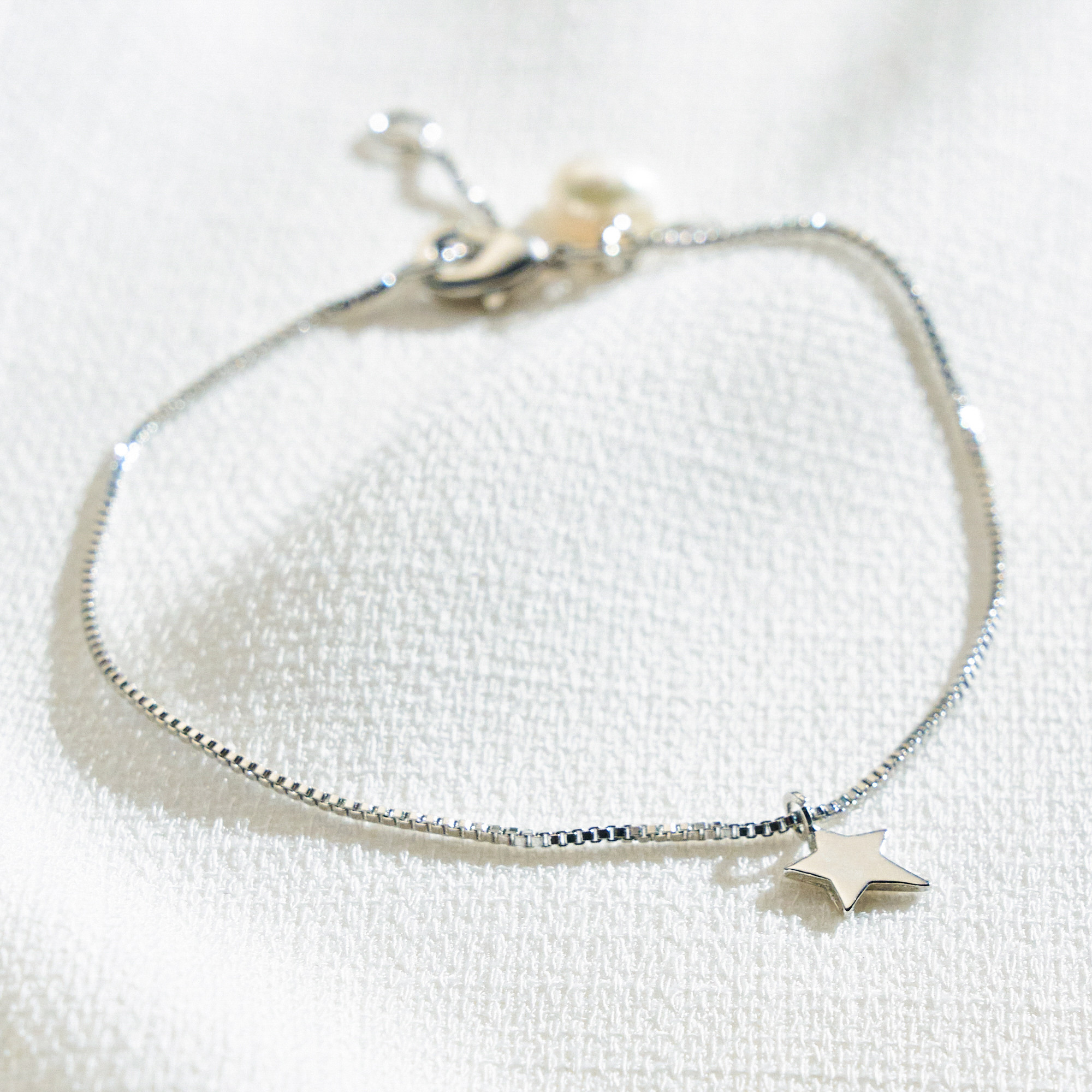 Pulseira Adhara Banho Ródio Branco