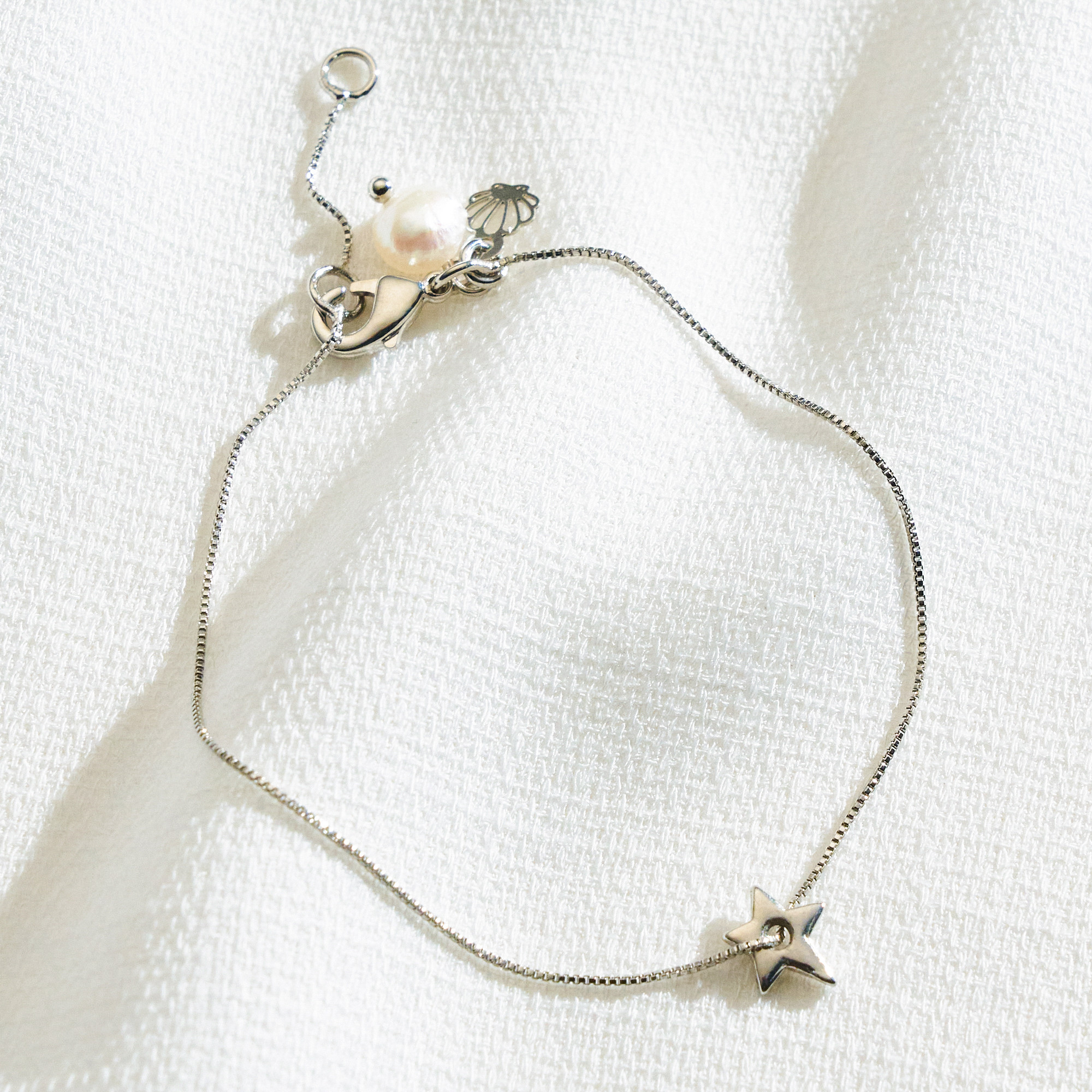 Pulseira Nair Banho Ródio Branco