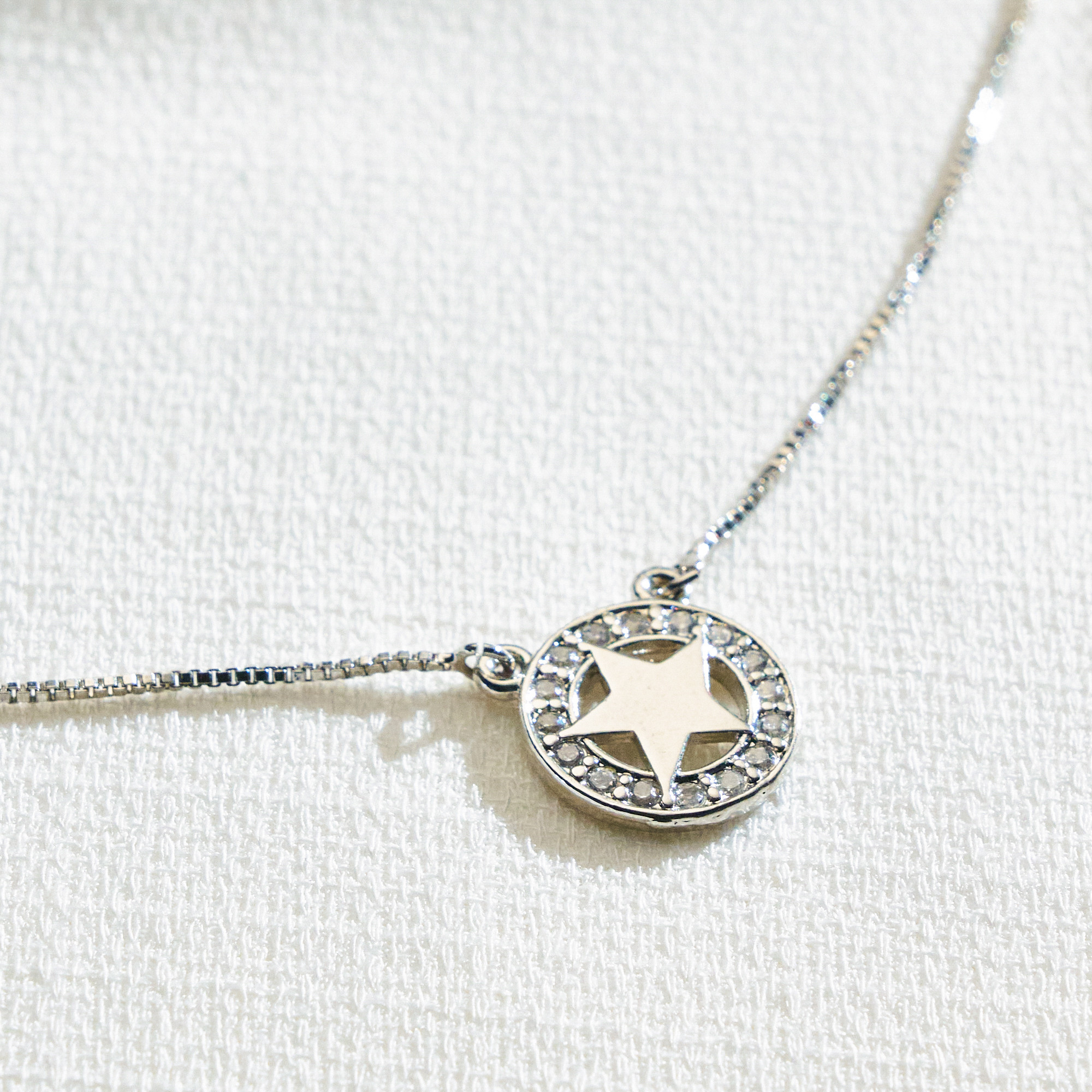 Colar Arista Banho Ródio Branco