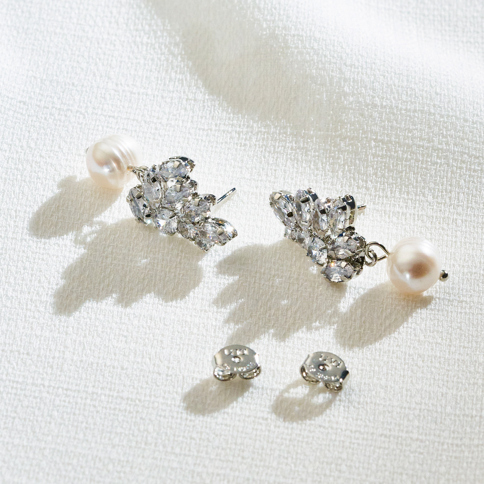 Brinco Oceana Banho Ródio Branco