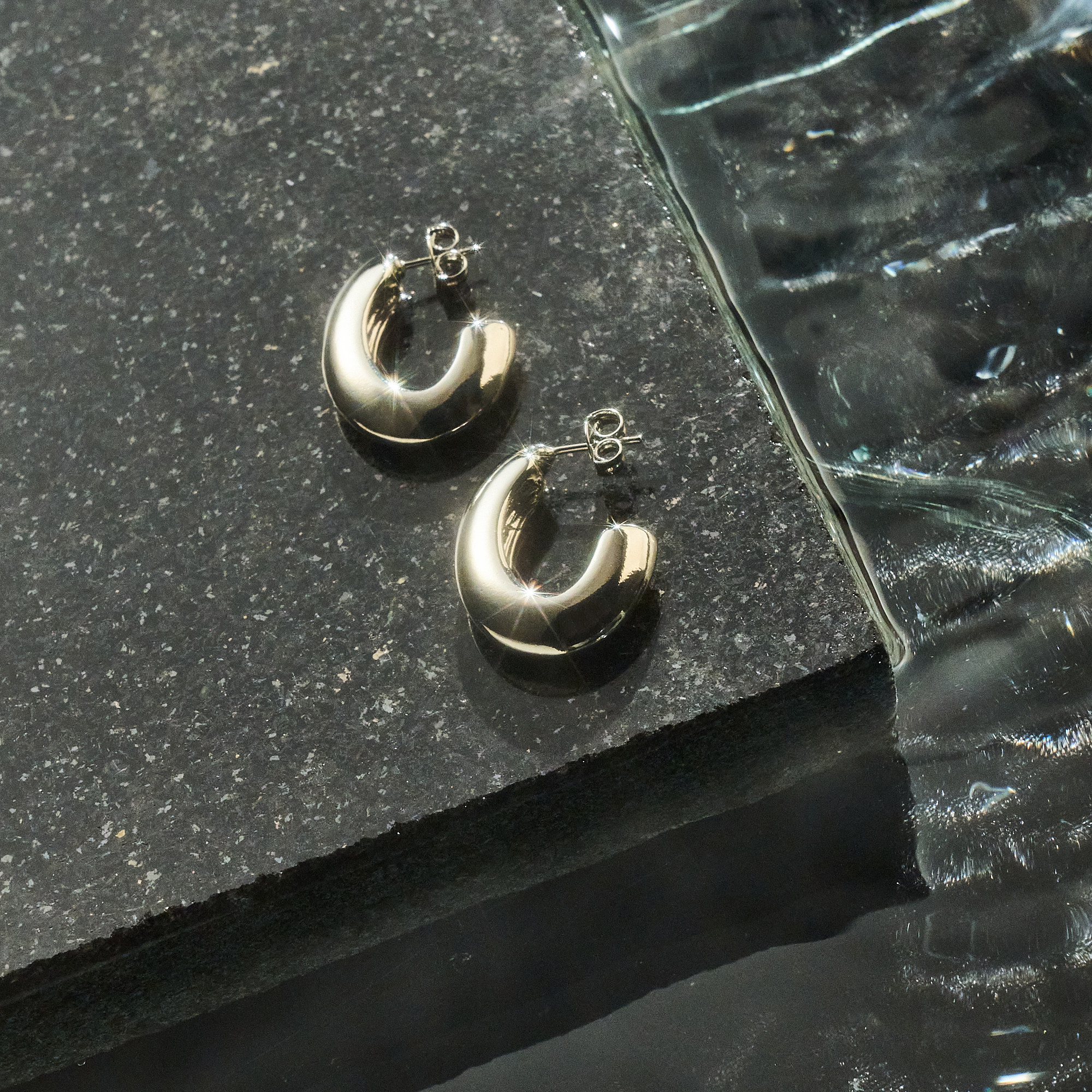 Brinco Myra Banho Ródio Branco