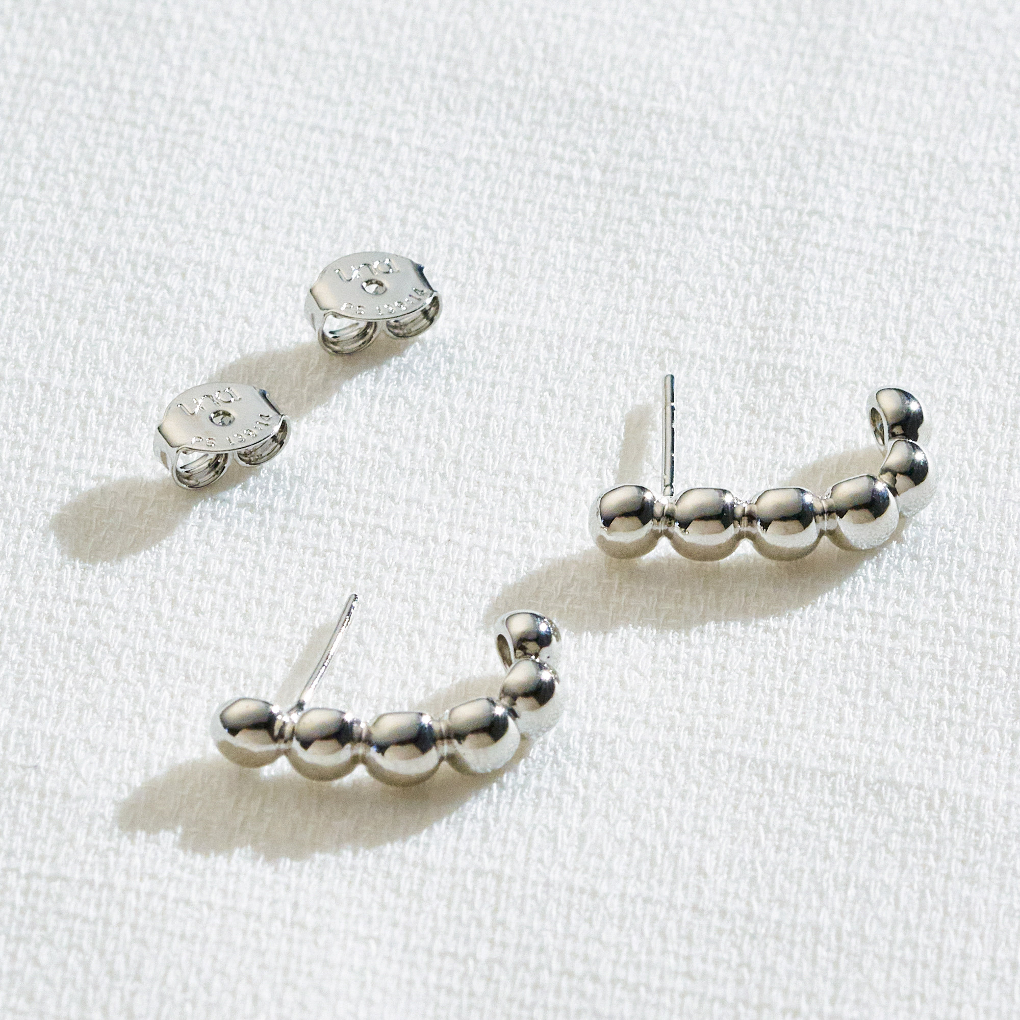 Brinco Rayka Banho Ródio branco