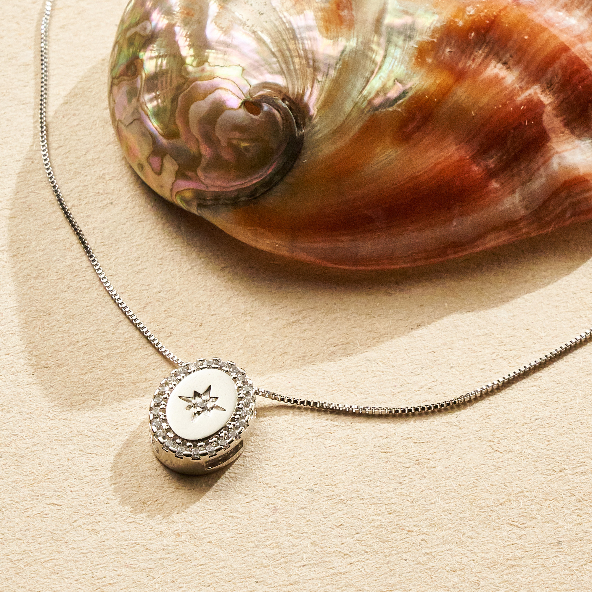 Colar Misty Banho Ródio Branco