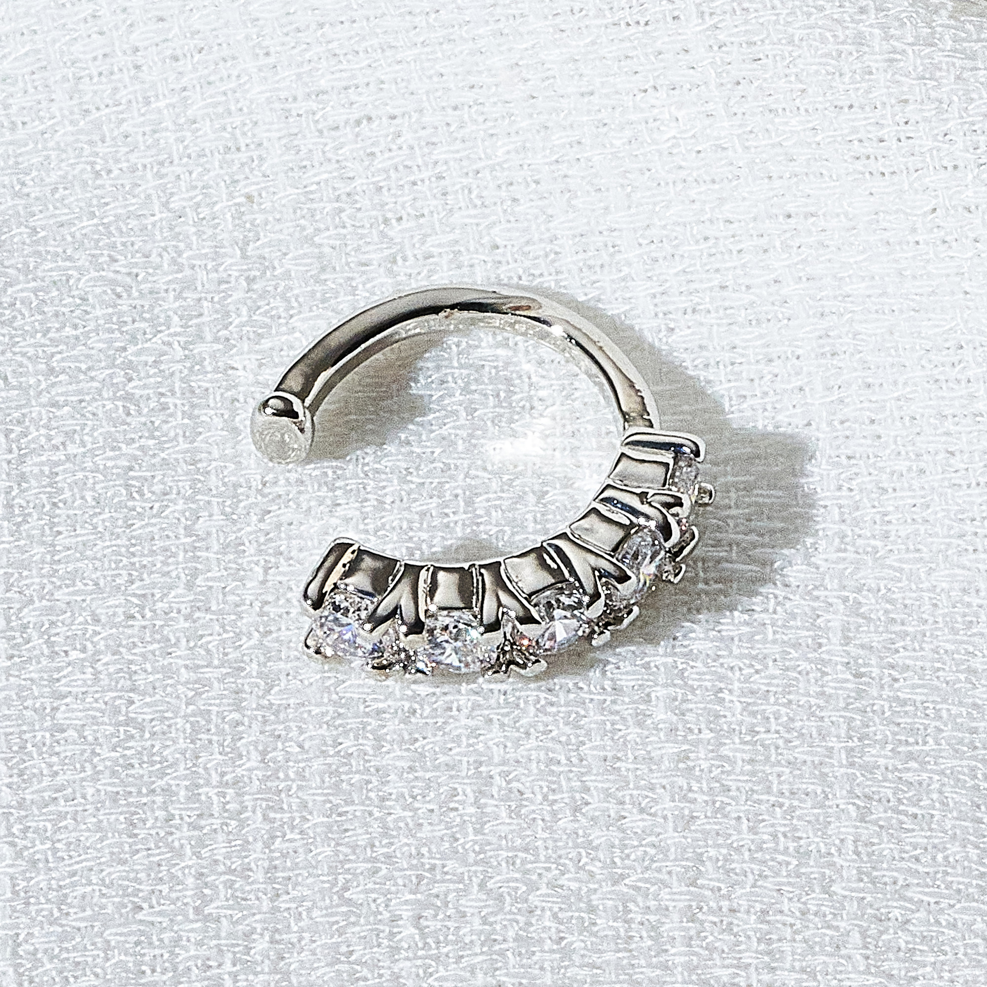 Piercing Alba Banho Ródio Branco