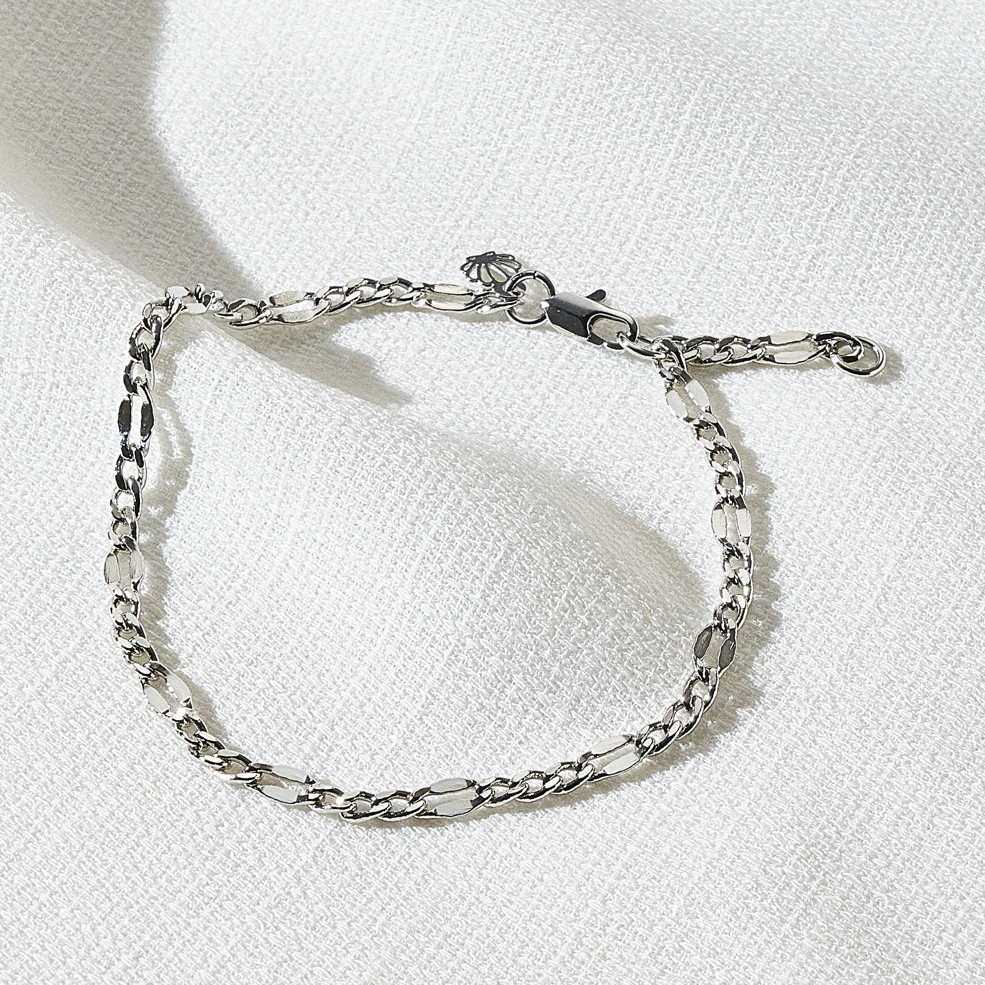 Pulseira Ioná Banho Ródio Branco