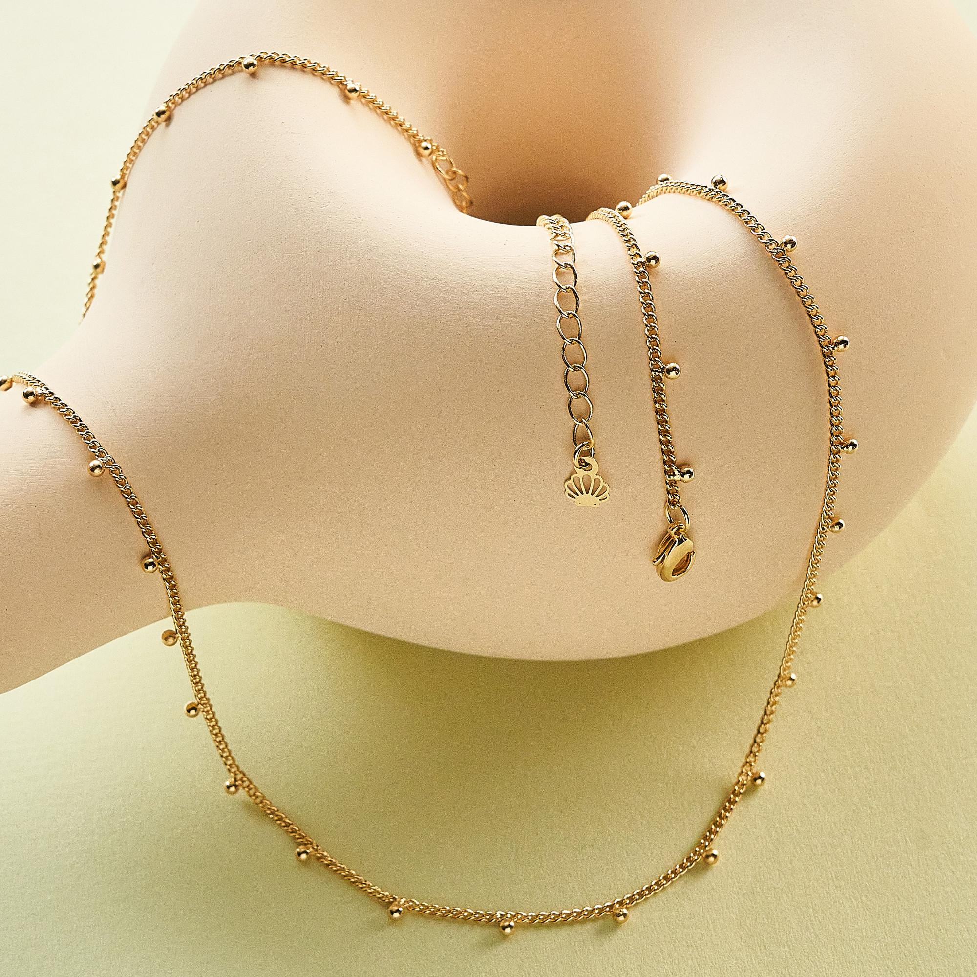 Colar Yvi Banho Ouro 18k