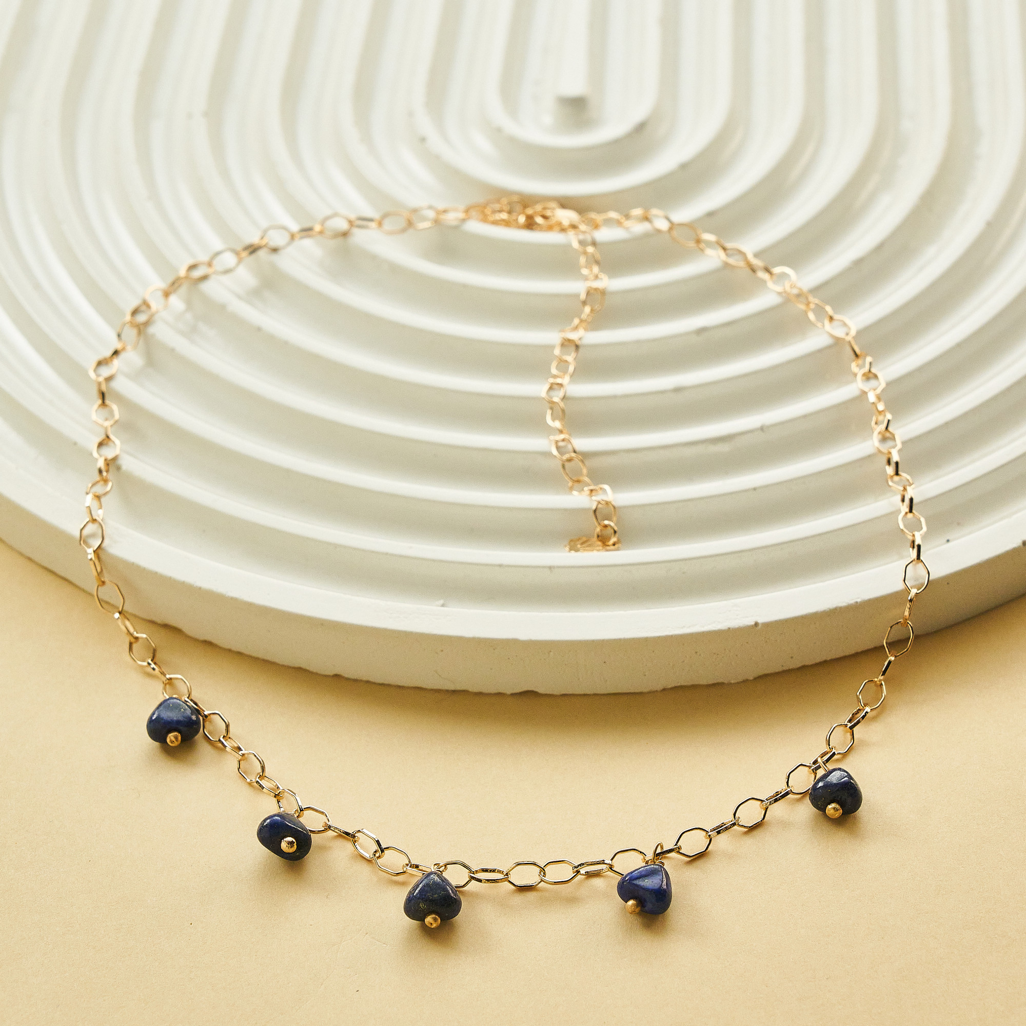 Colar Quenia Banho Ouro 18k