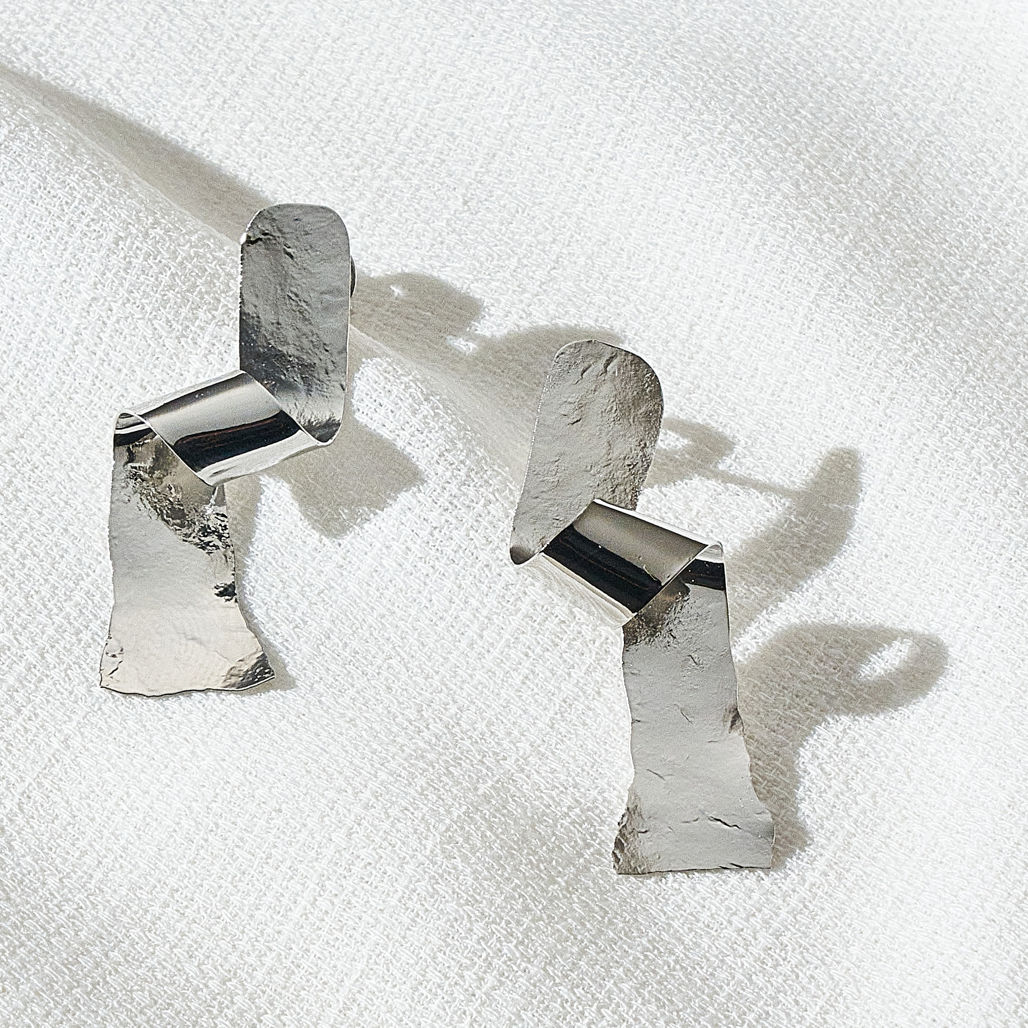 Brinco Vivian Banho Ródio Branco