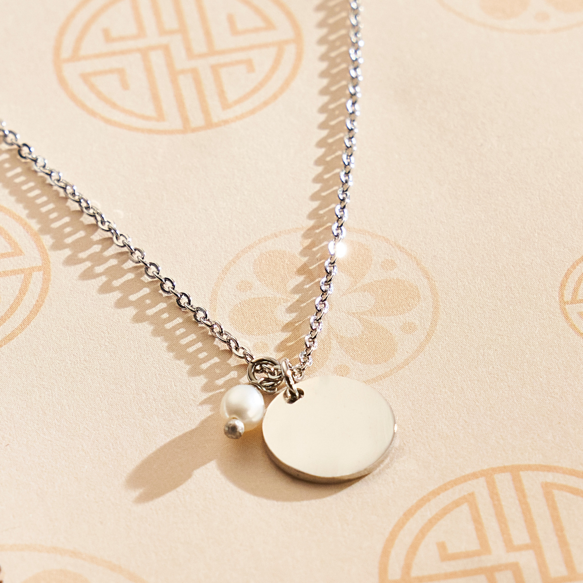 Colar Eun Banho Ródio Branco