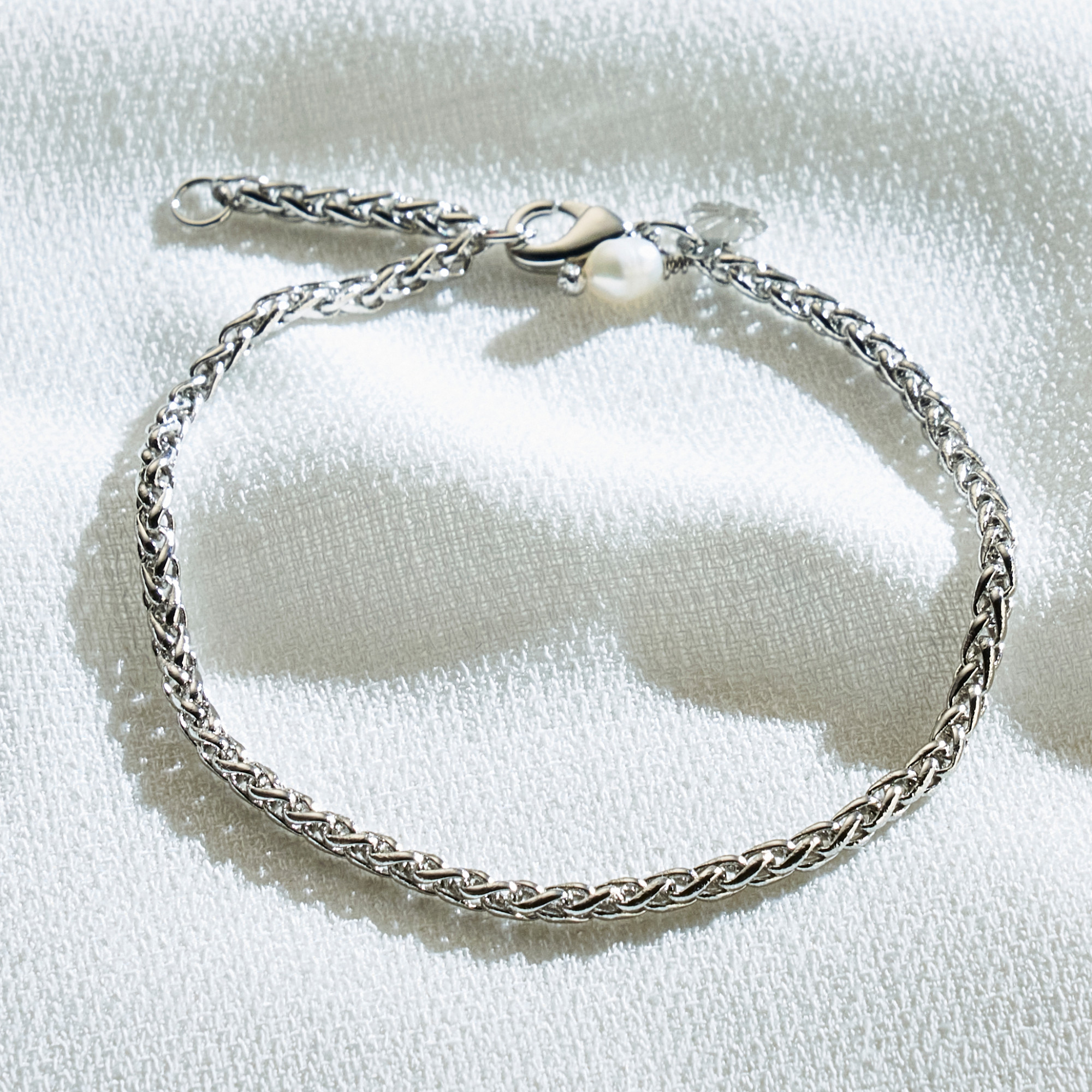 Pulseira Jo-jo Banho Ródio Branco