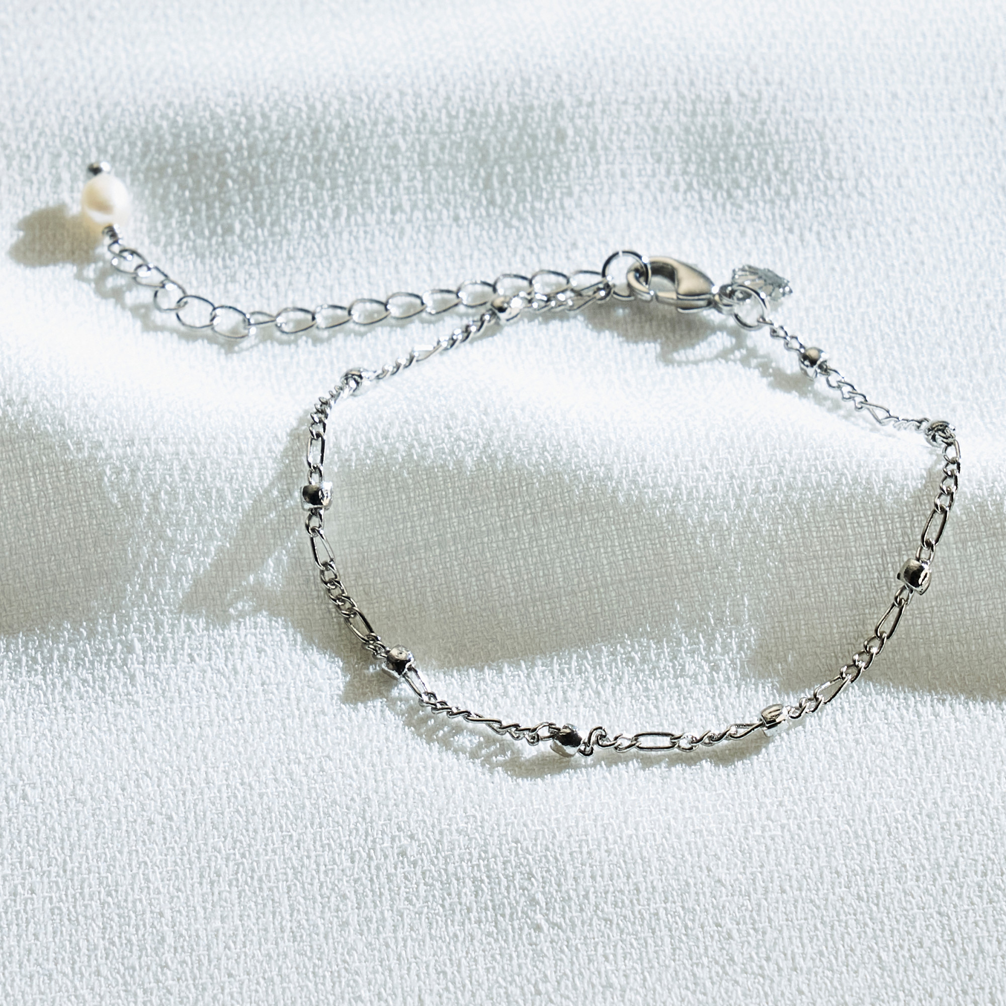 Pulseira Baek Banho Ródio Branco