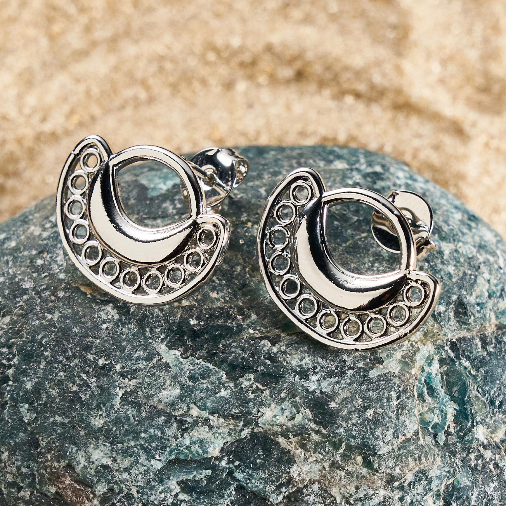 Brinco Francisca Banho Ródio Branco