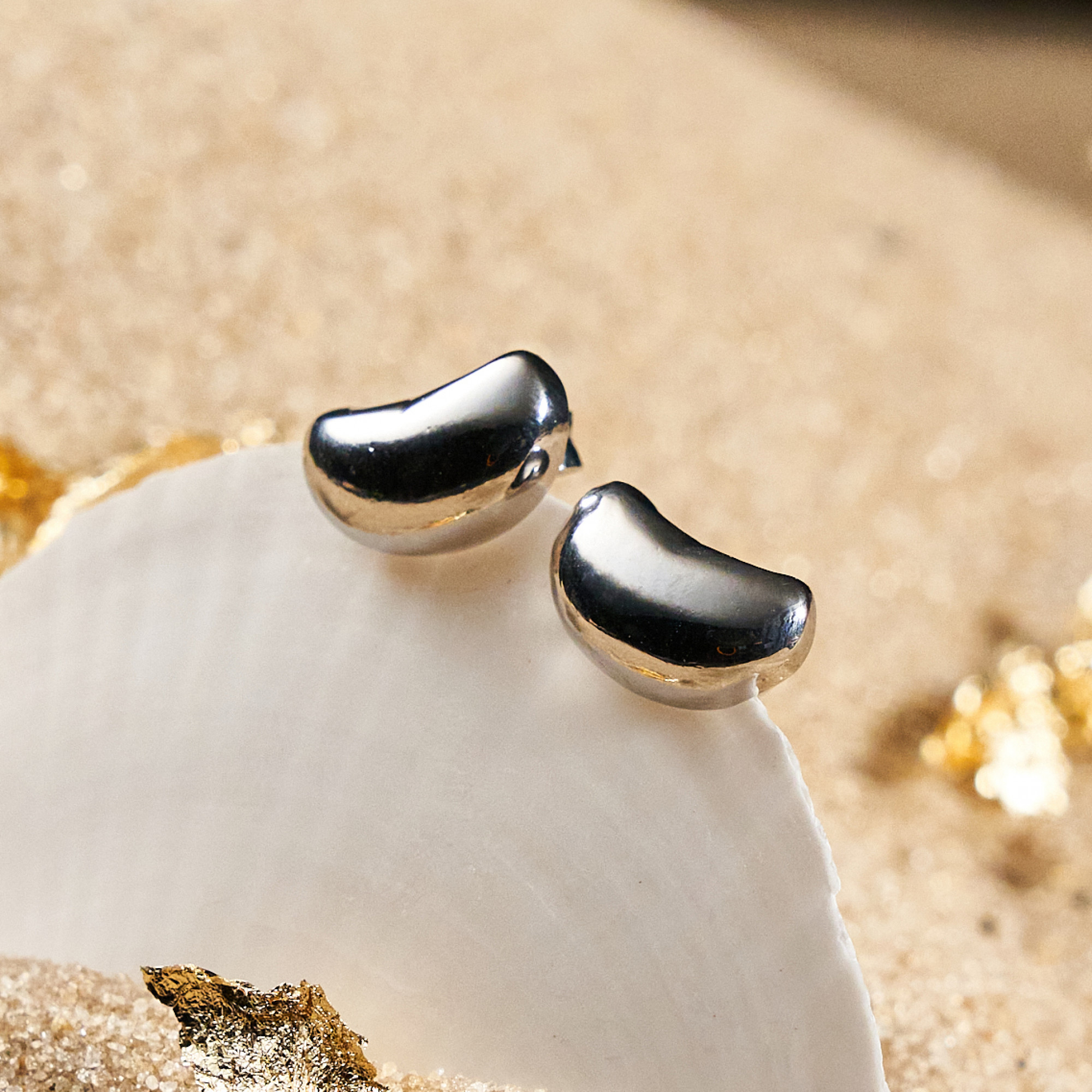 Brinco Marisol Banho Ródio Branco