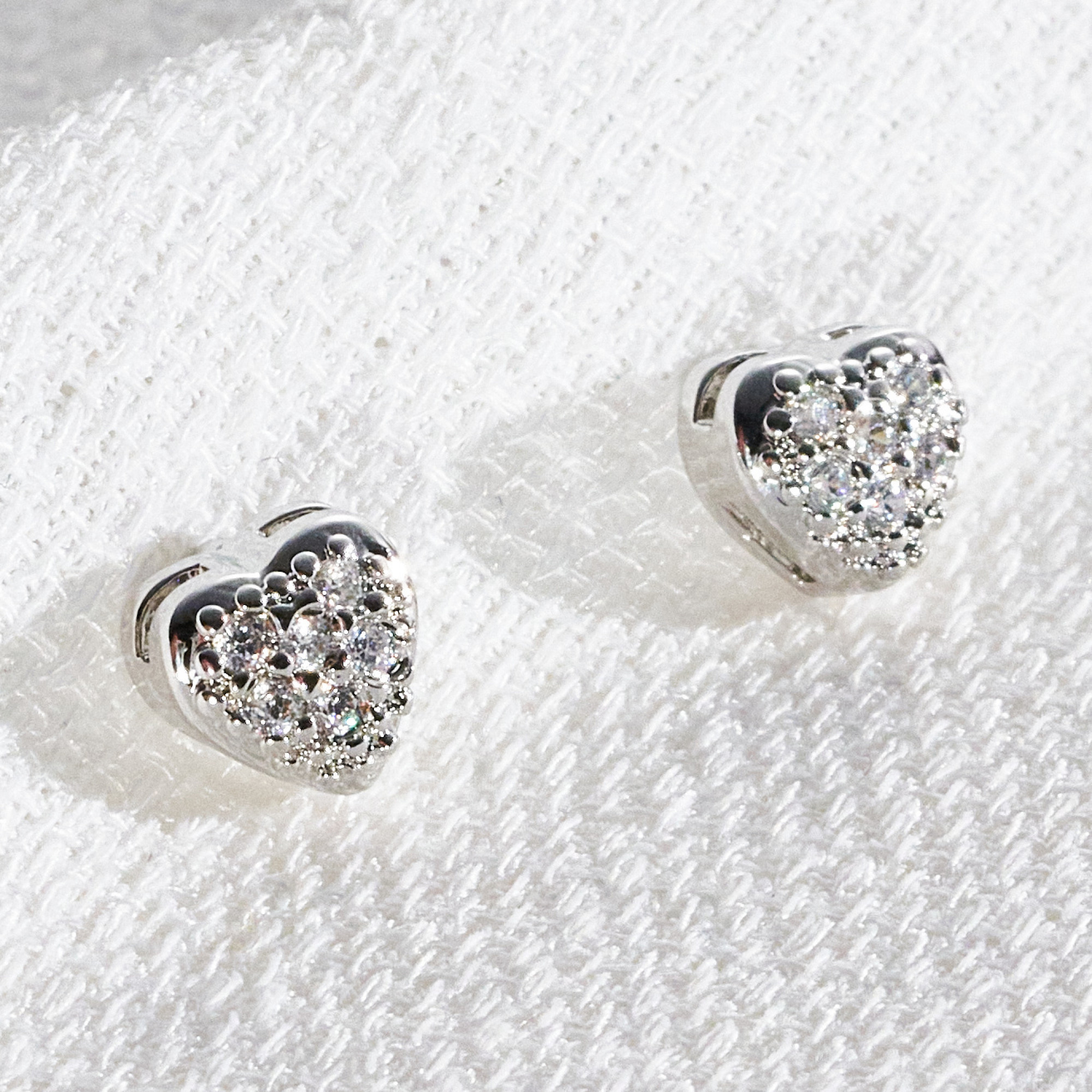 Brinco Maribel Banho Ródio Branco