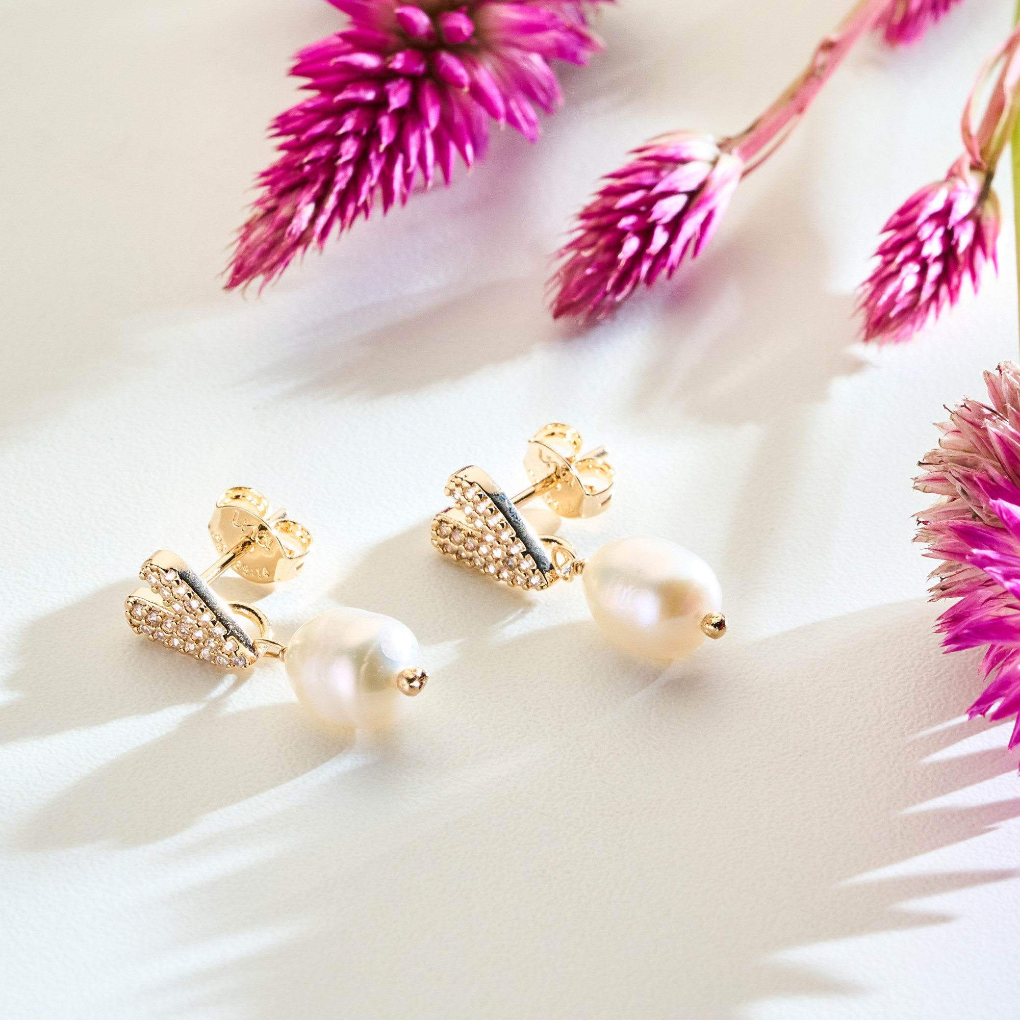 Brinco Saori Banho Ouro 18k